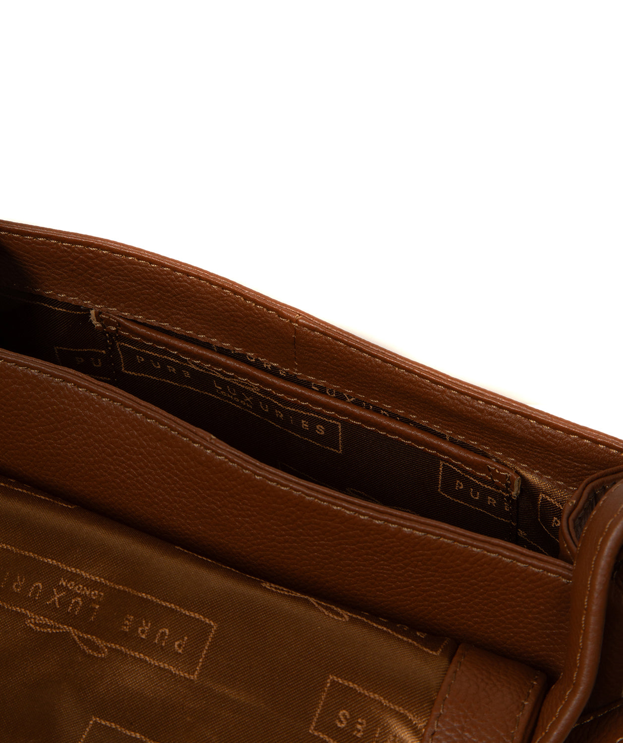 'Elston' Tan Leather Cross Body Bag