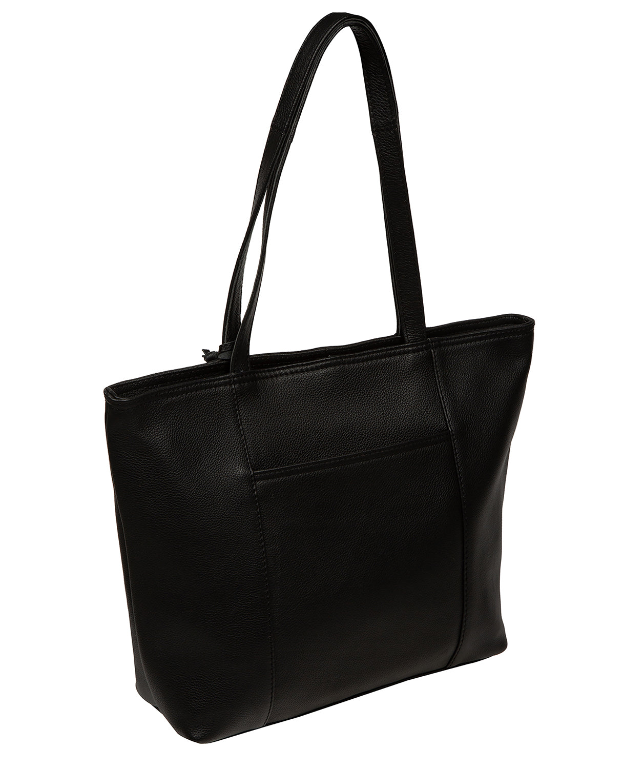 'Wimbley' Black Leather Tote Bag
