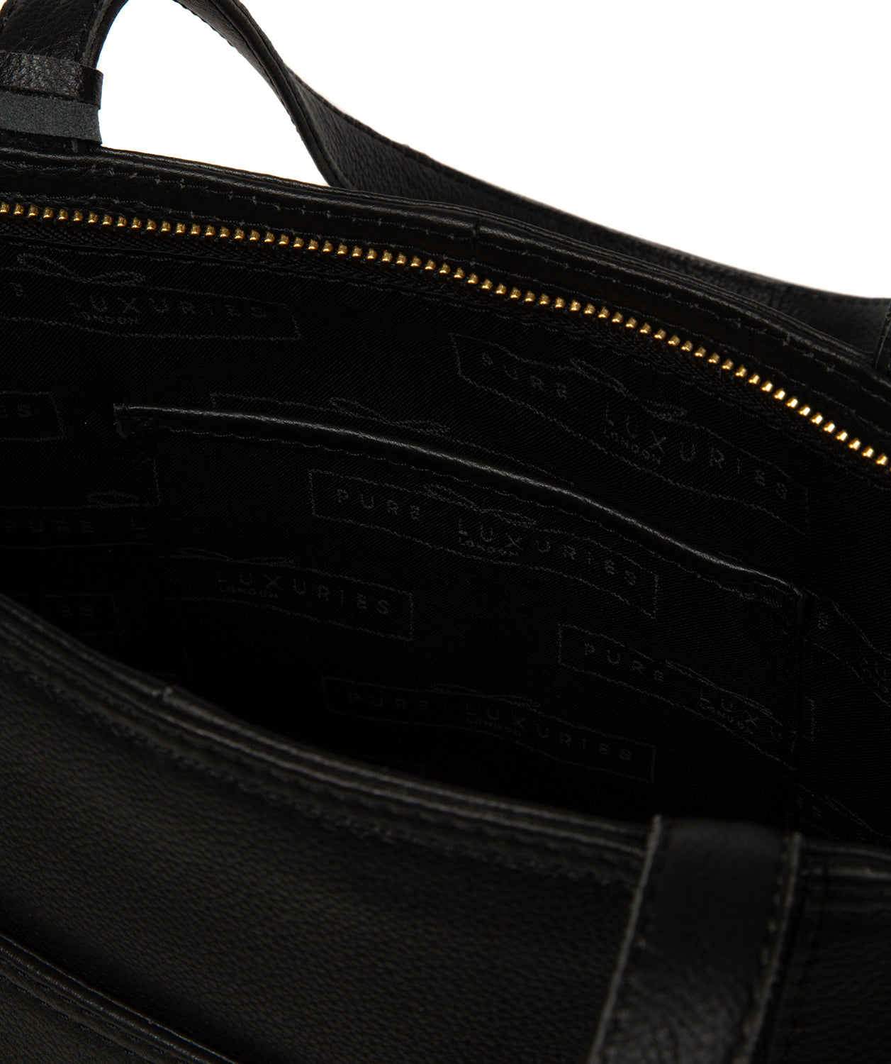 'Wimbley' Black Leather Tote Bag