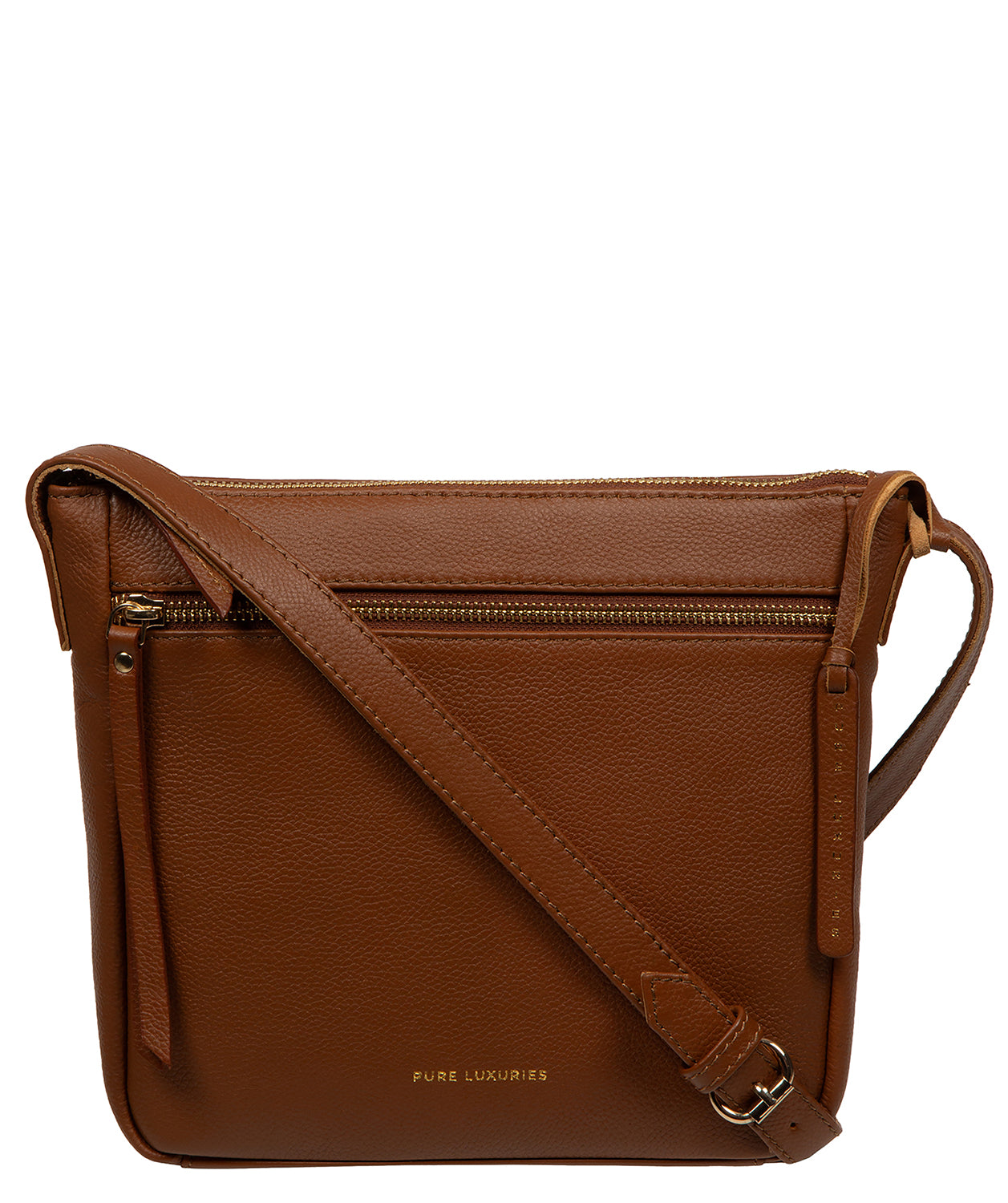 'Harford' Tan Leather Cross Body Bag