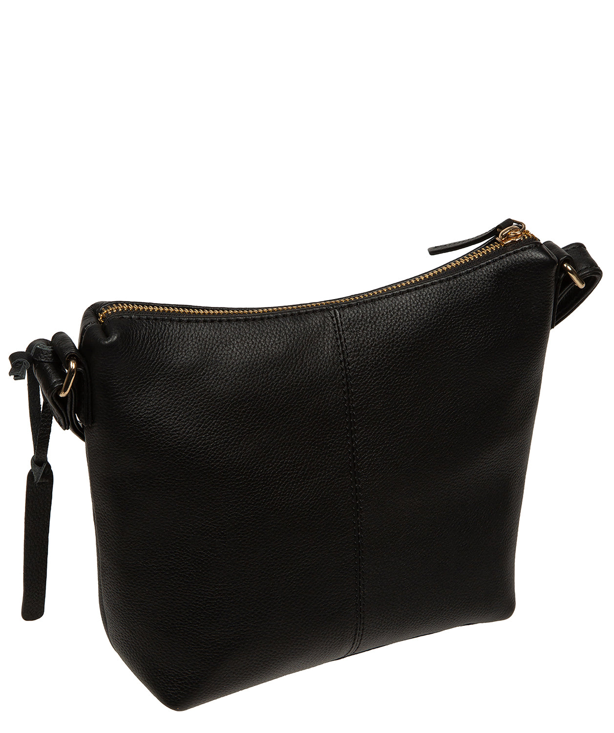 'Thorne' Black Leather Cross Body Bag