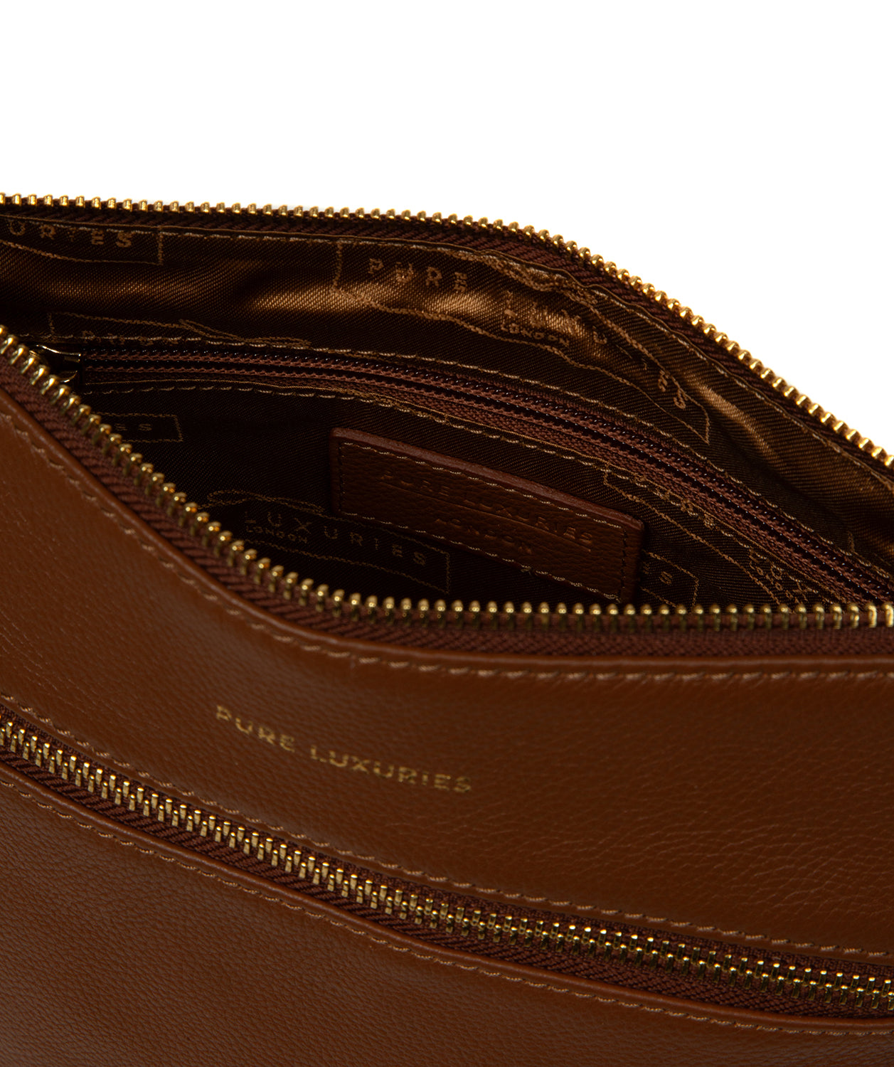'Thorne' Tan Leather Cross Body Bag