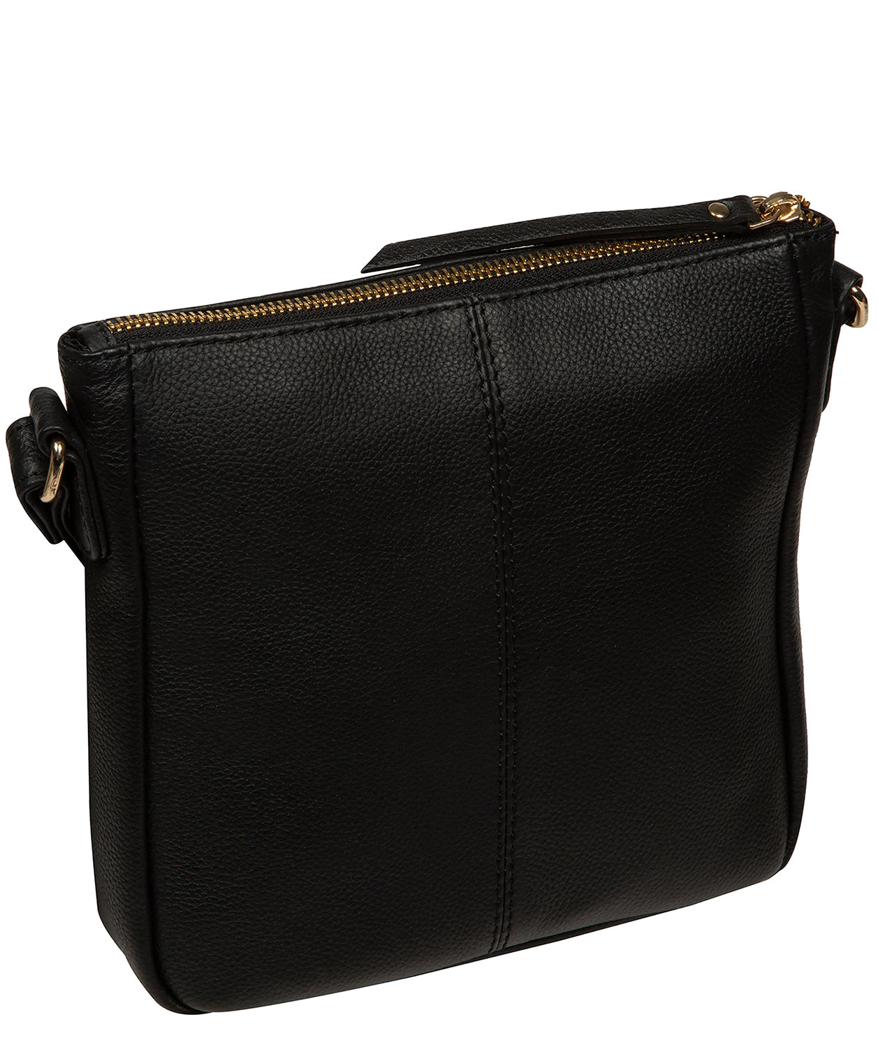 front slip pocket with press stud and fold-over top