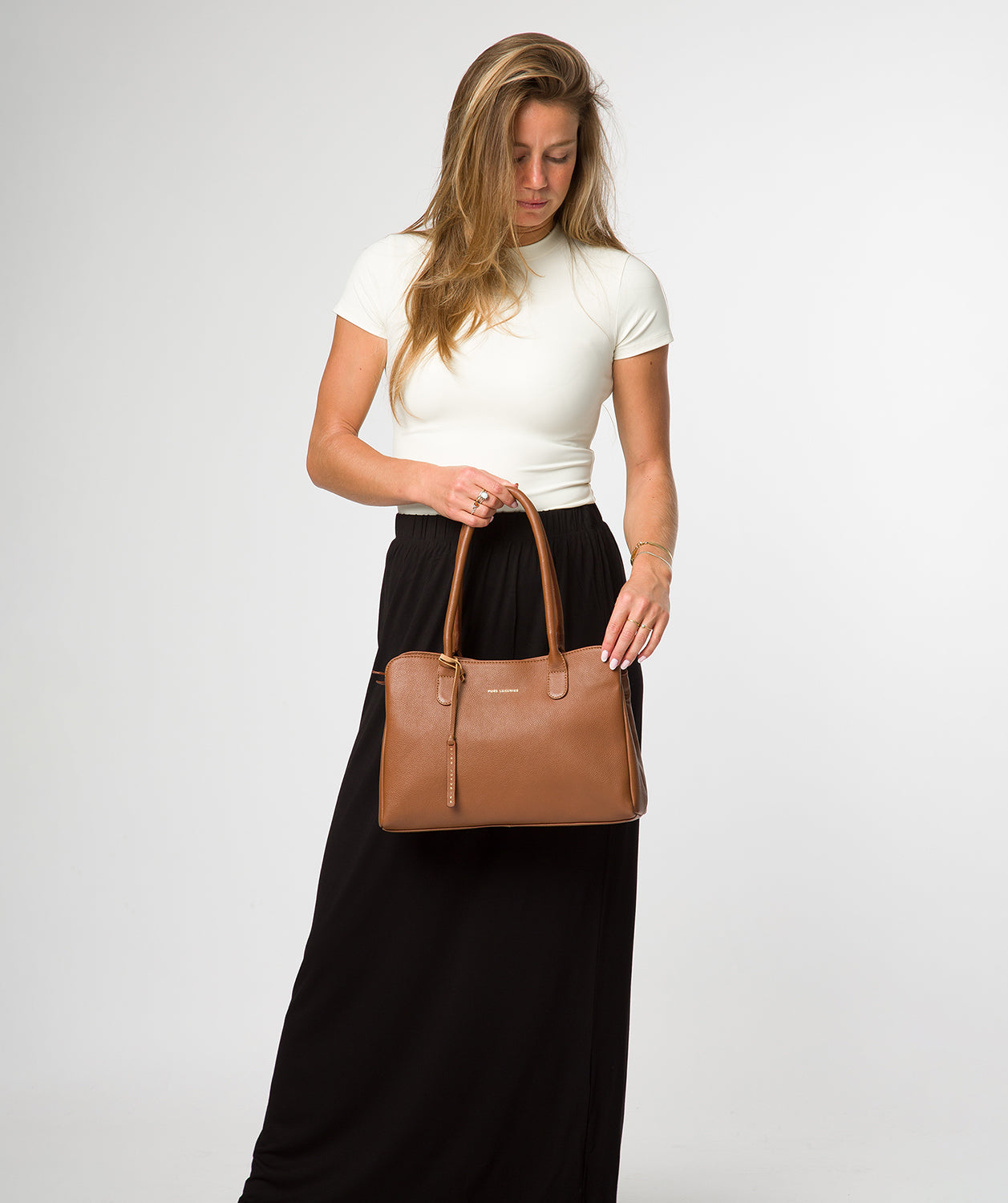 'Aysgarth' Tan Leather Handbag