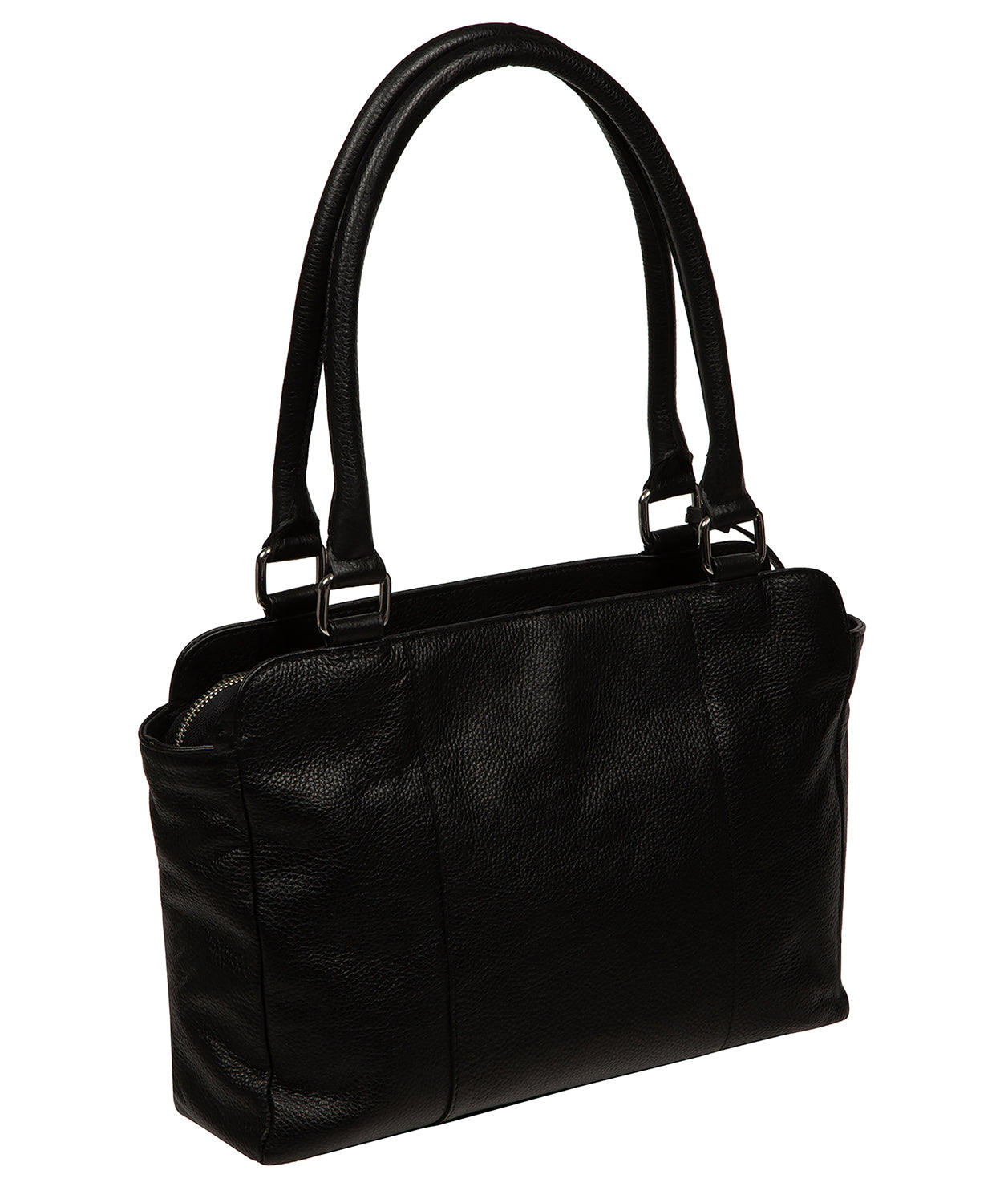 'Mooki' Black Leather Handbag