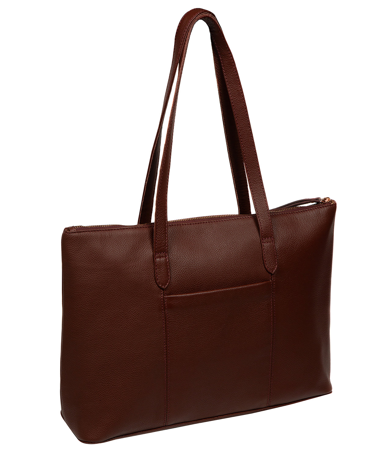 'Morden' Chestnut Leather Tote Bag