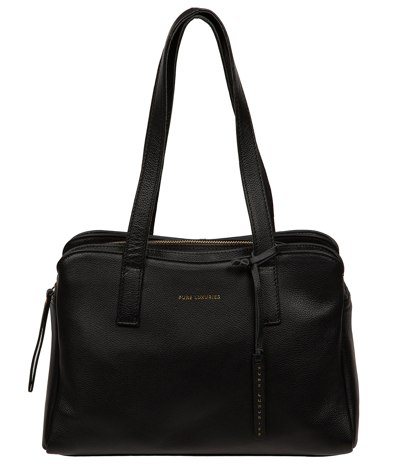 'Farncombe' Black Leather Handbag