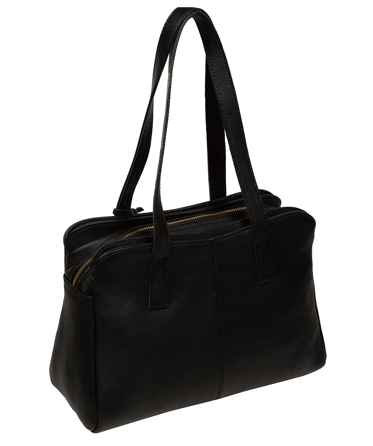 'Farncombe' Black Leather Handbag