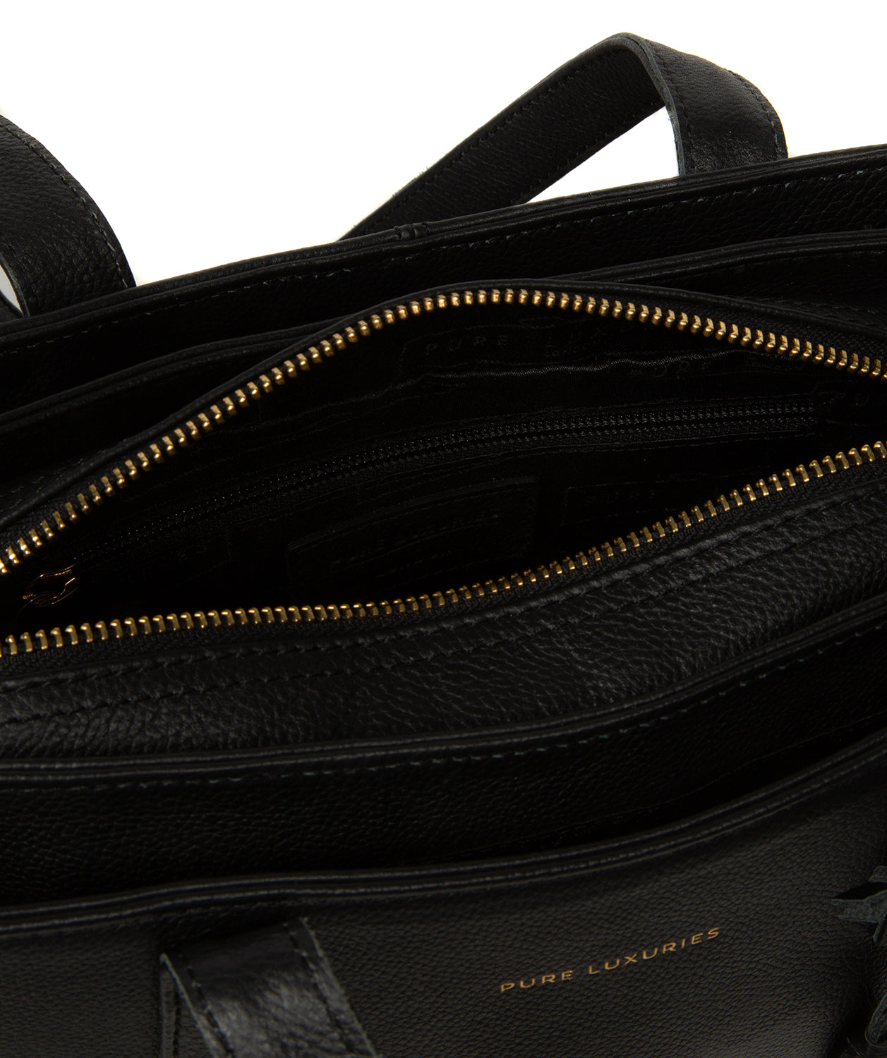 'Farncombe' Black Leather Handbag