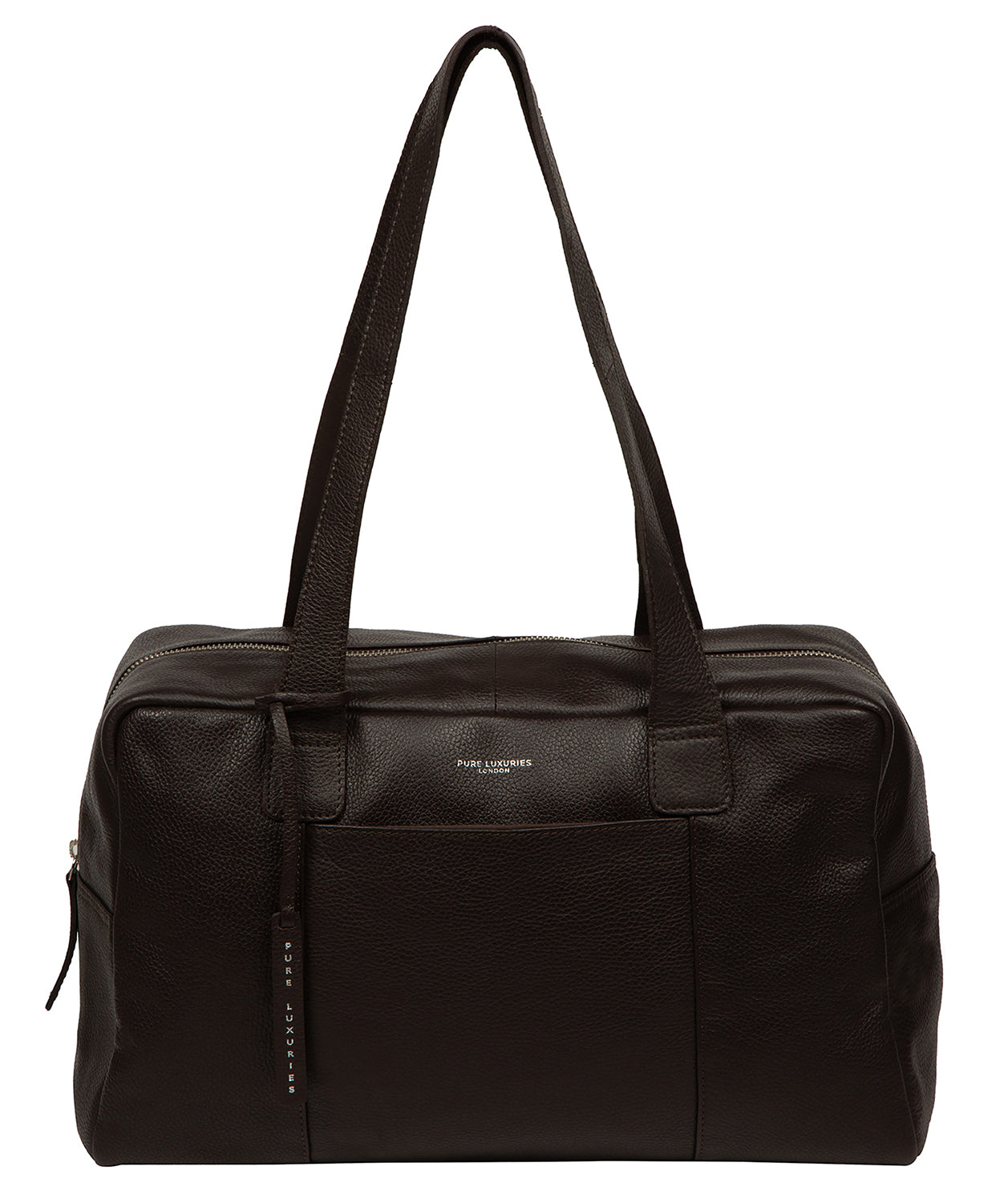 'Airgo' 'Free on Board' Espresso Leather Cabin Bag
