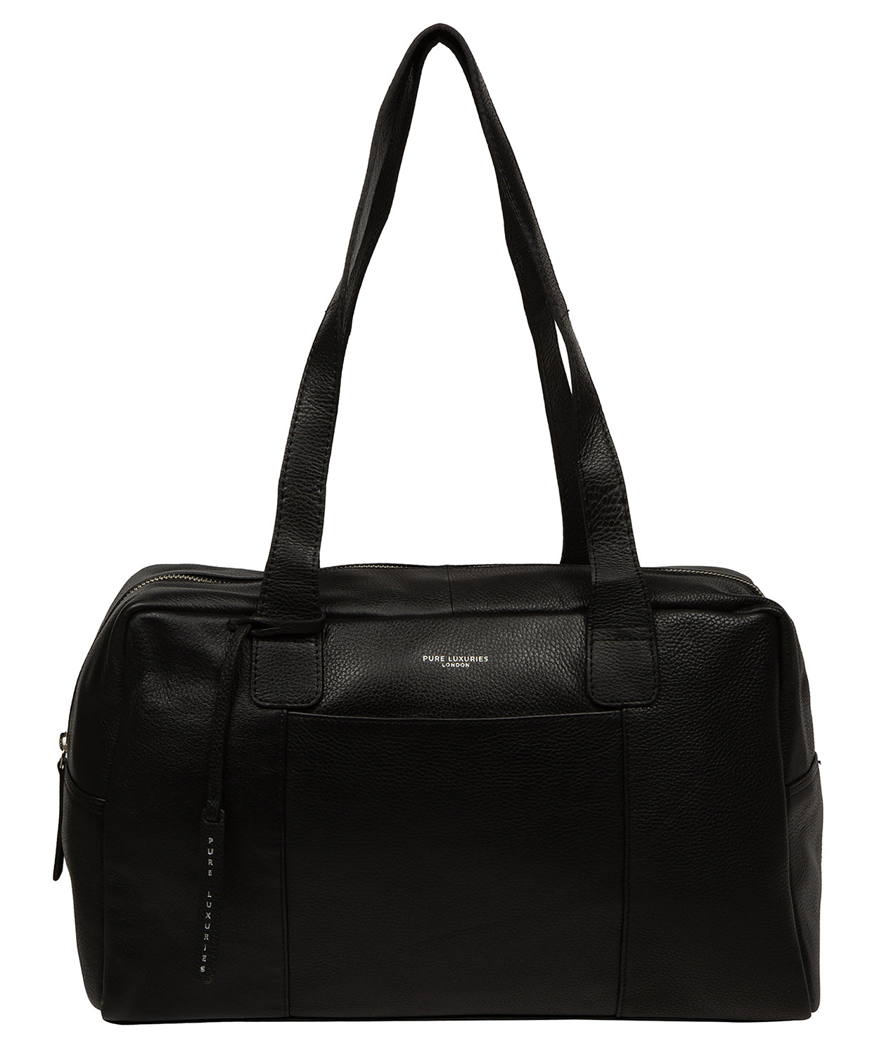 'Airgo' 'Free on Board' Black Leather Cabin Bag