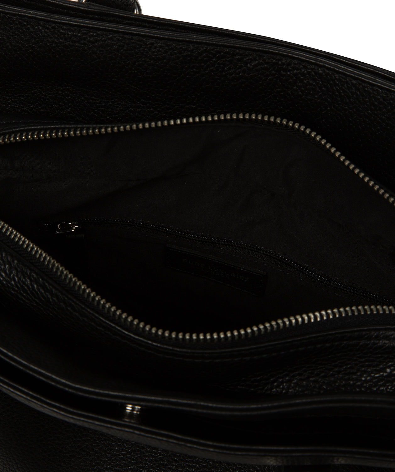 'Faya' Black Leather Handbag
