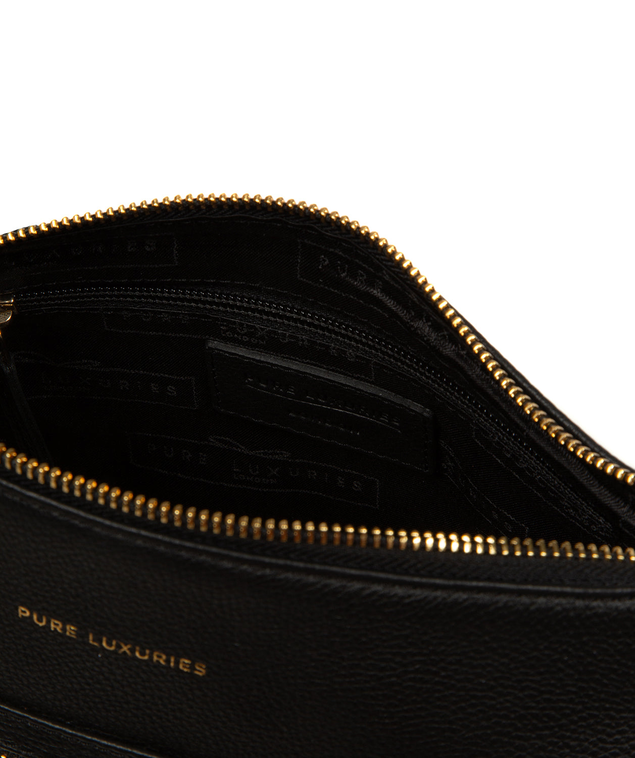 'Wittering' Black Leather Shoulder Bag