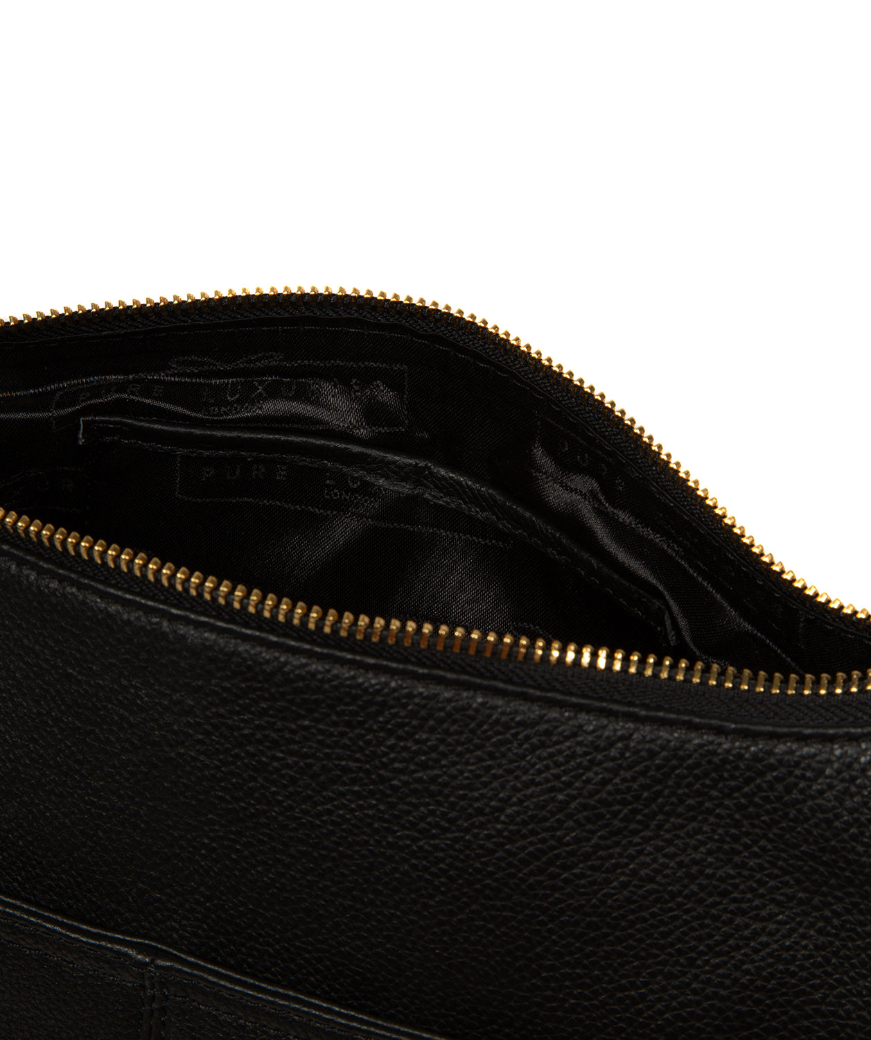 'Wittering' Black Leather Shoulder Bag