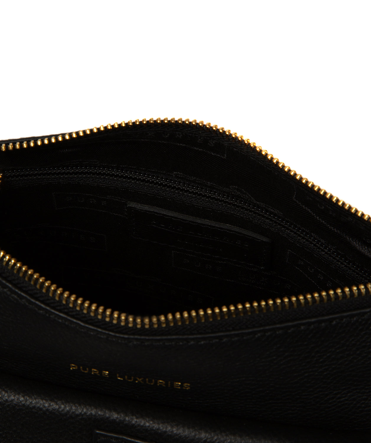 'Lambourne' Black Leather Grab Bag
