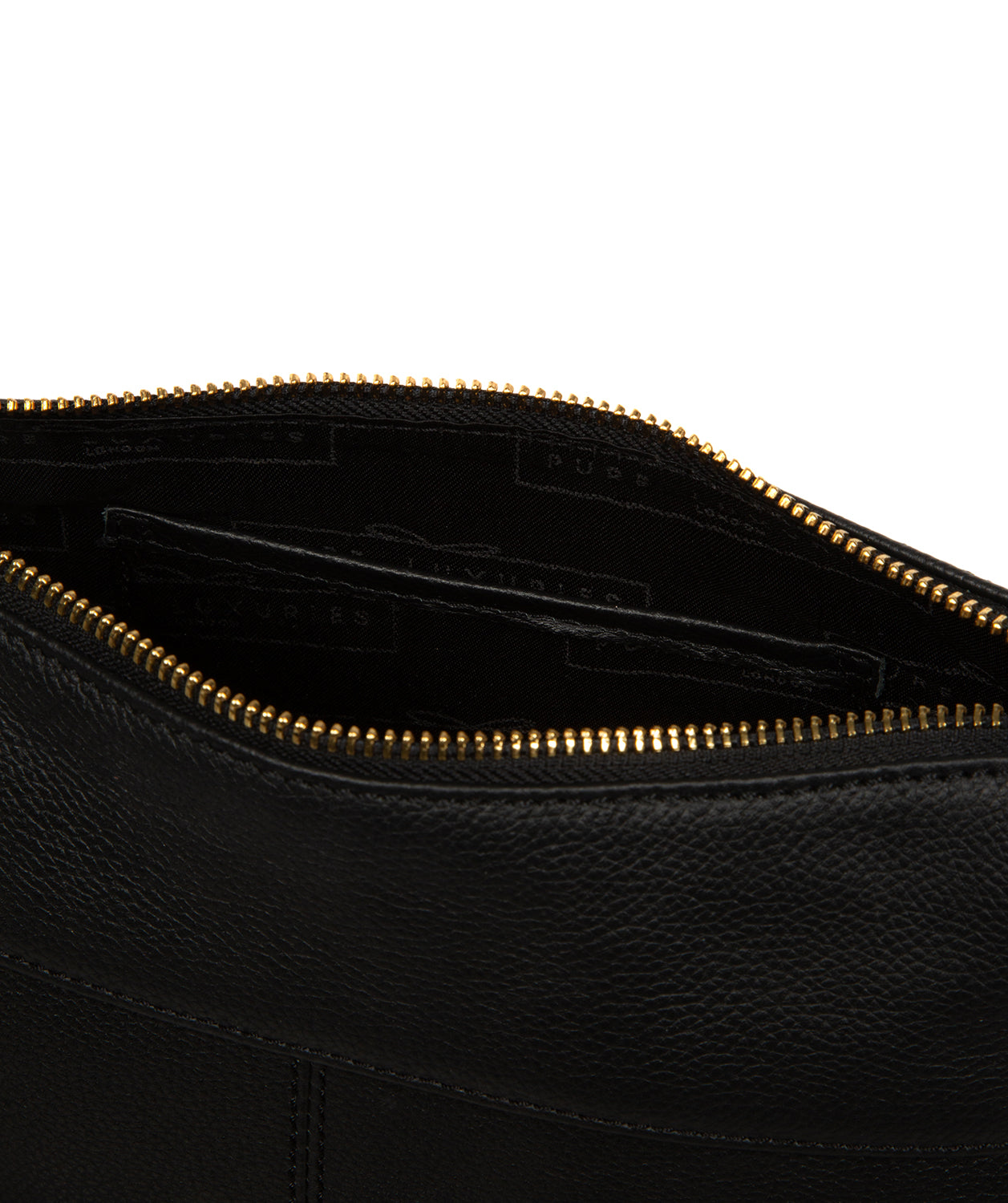 'Lambourne' Black Leather Grab Bag