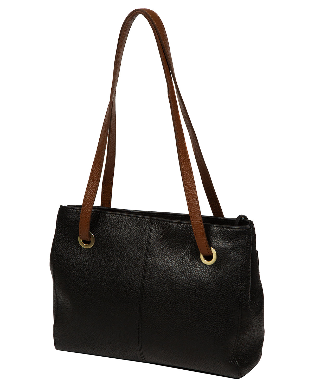 Noko handbag interior compartments and zipped pocket