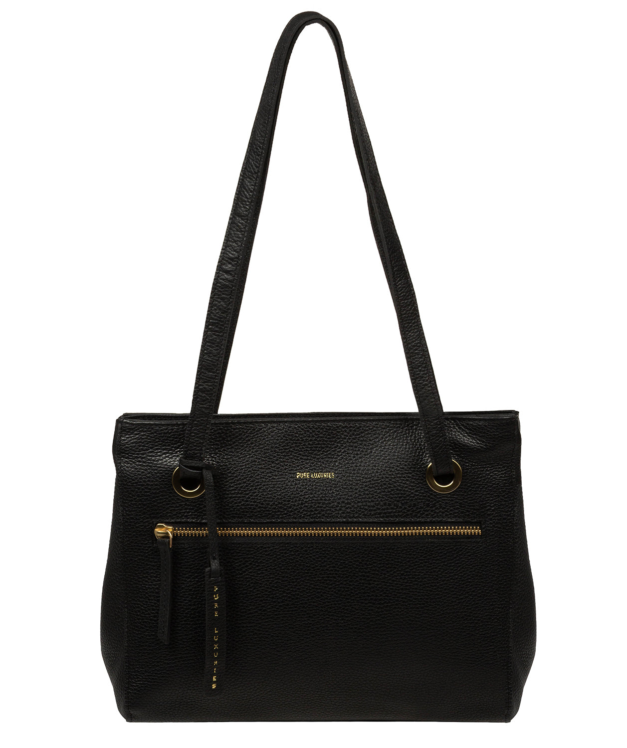 'Noko' Black Leather Handbag