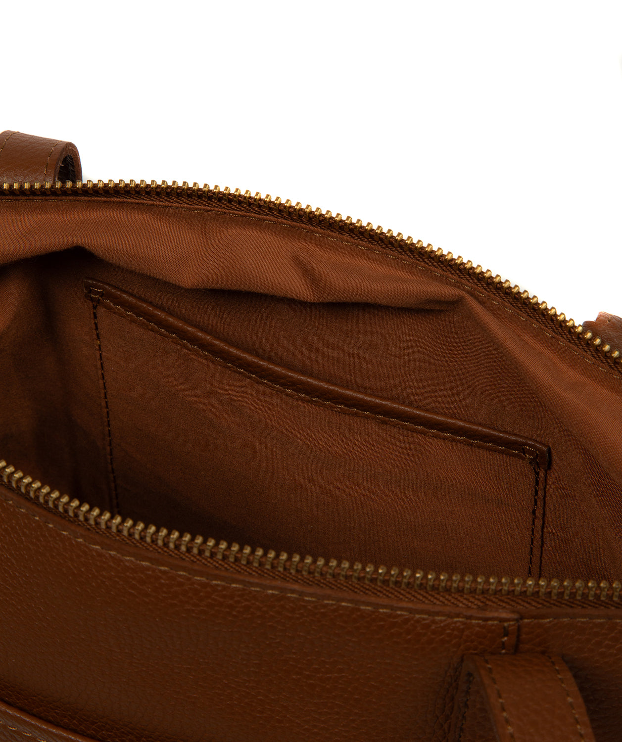 'Niva' Rich Tan Leather Tote Bag