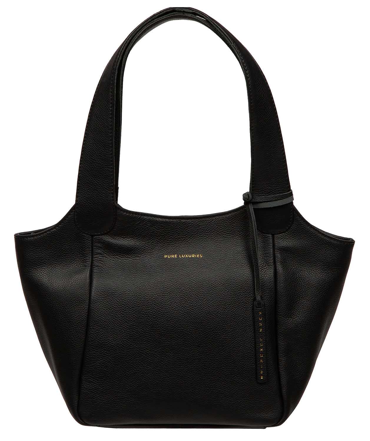 'Ormesby' Black Leather Handbag