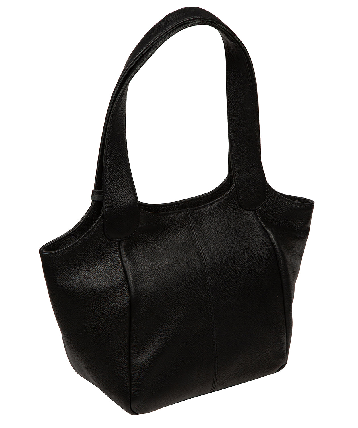 'Ormesby' Black Leather Handbag