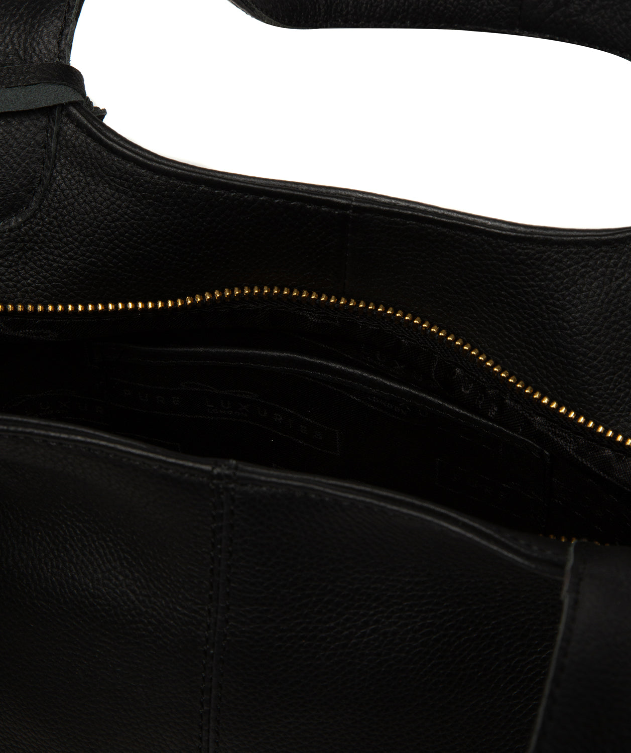 'Ormesby' Black Leather Handbag