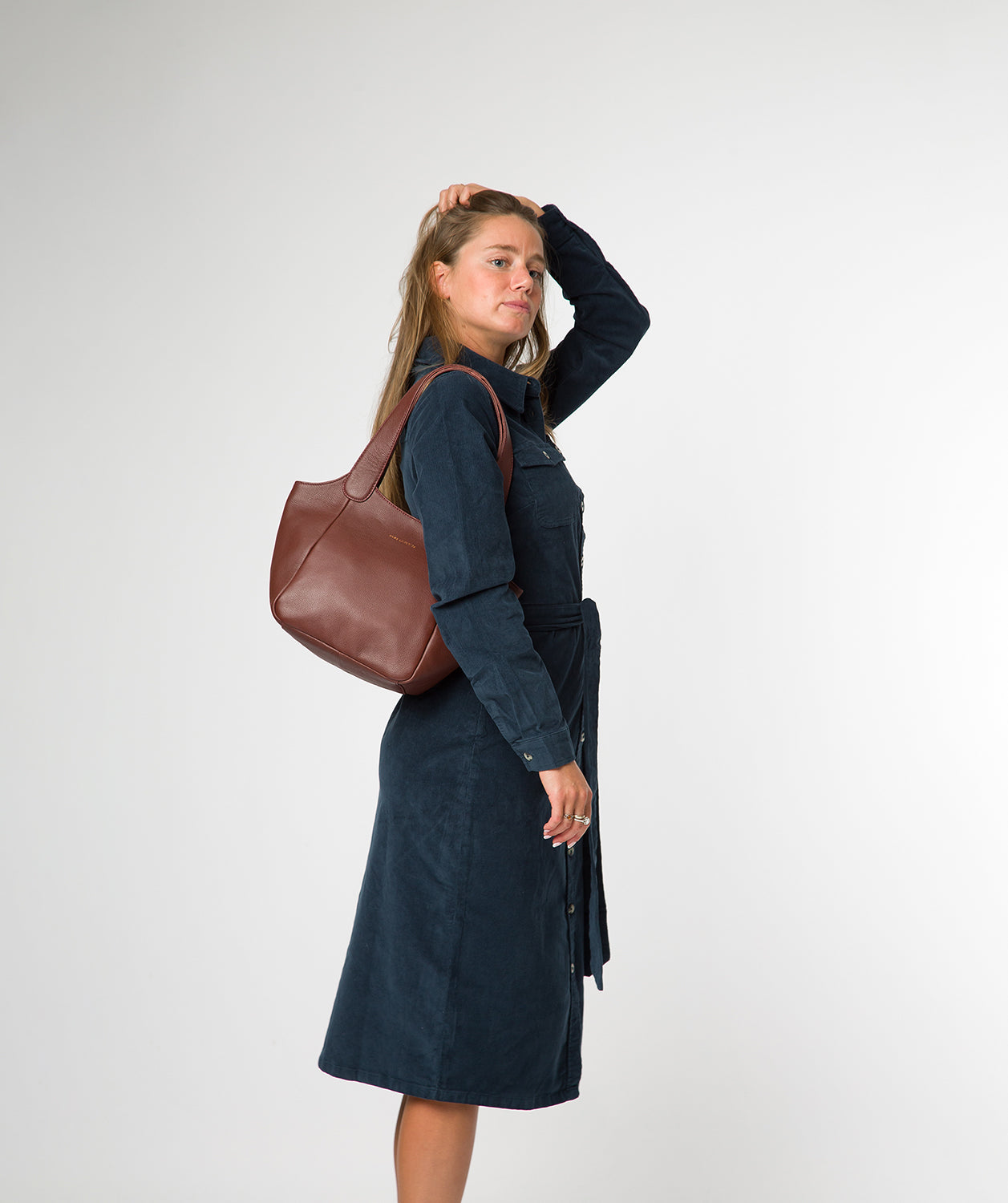 'Ormesby' Chestnut Leather Handbag