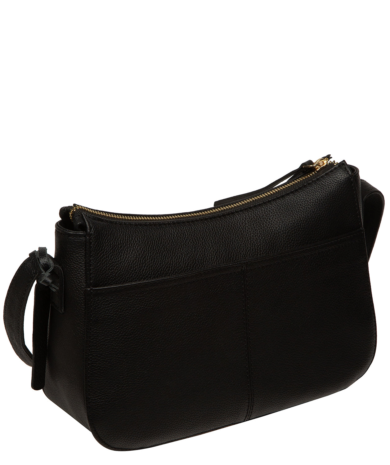 'Caldecote' Black Leather Cross Body Bag