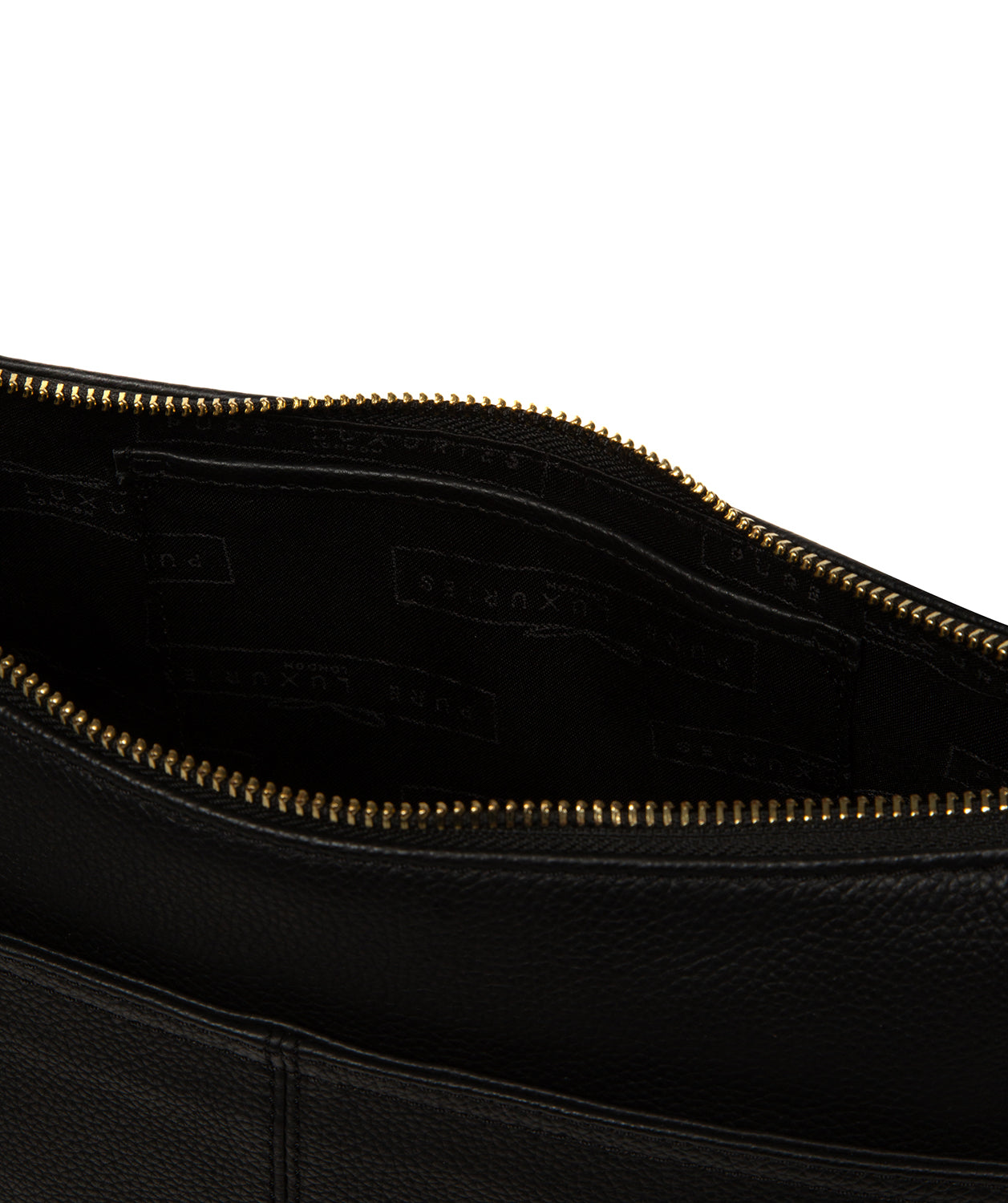 'Caldecote' Black Leather Cross Body Bag