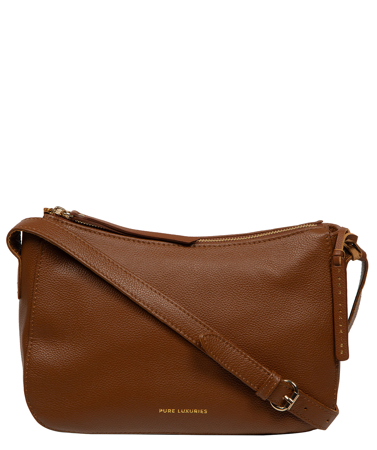 'Caldecote' Tan Leather Cross Body Bag