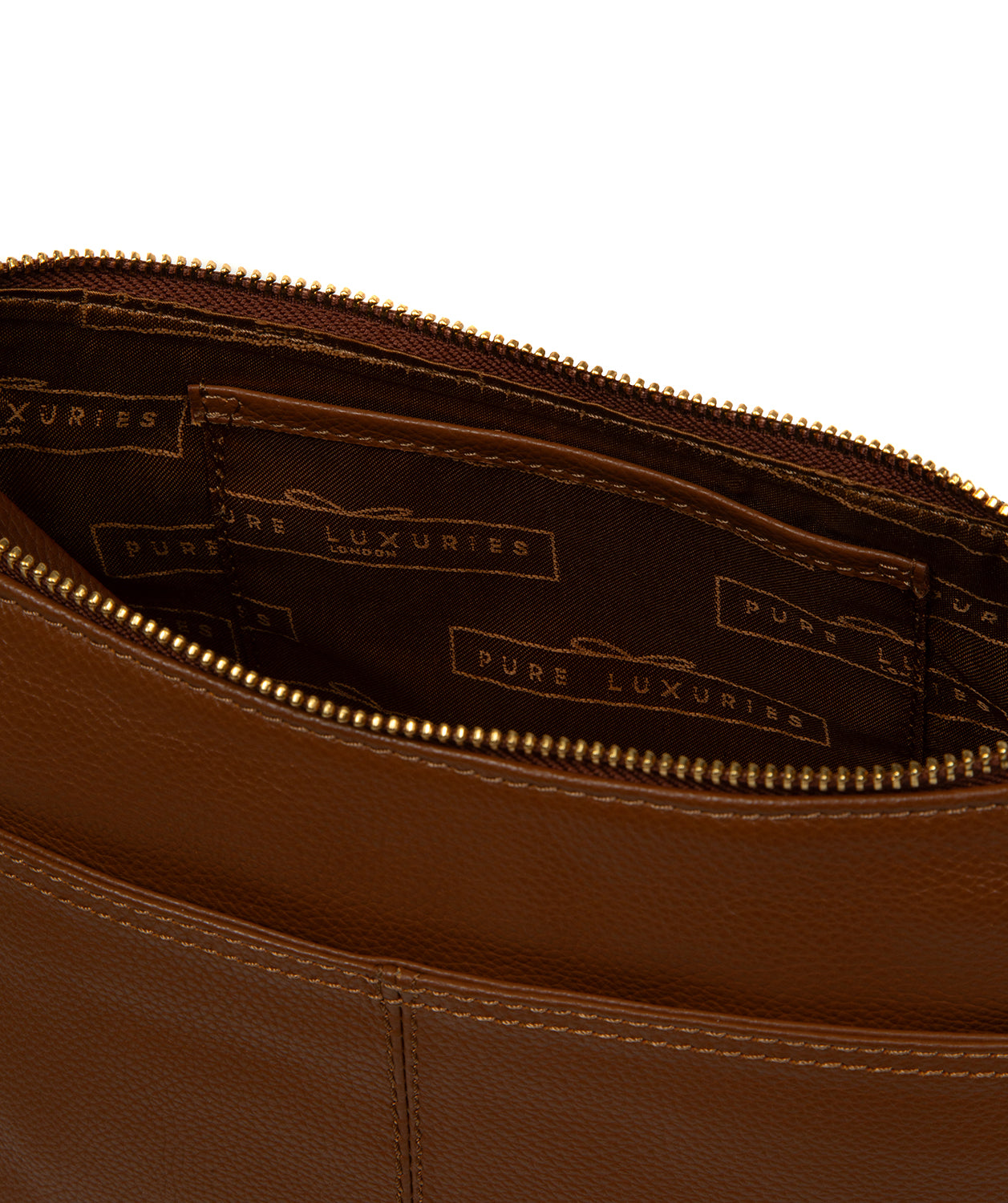 'Caldecote' Tan Leather Cross Body Bag