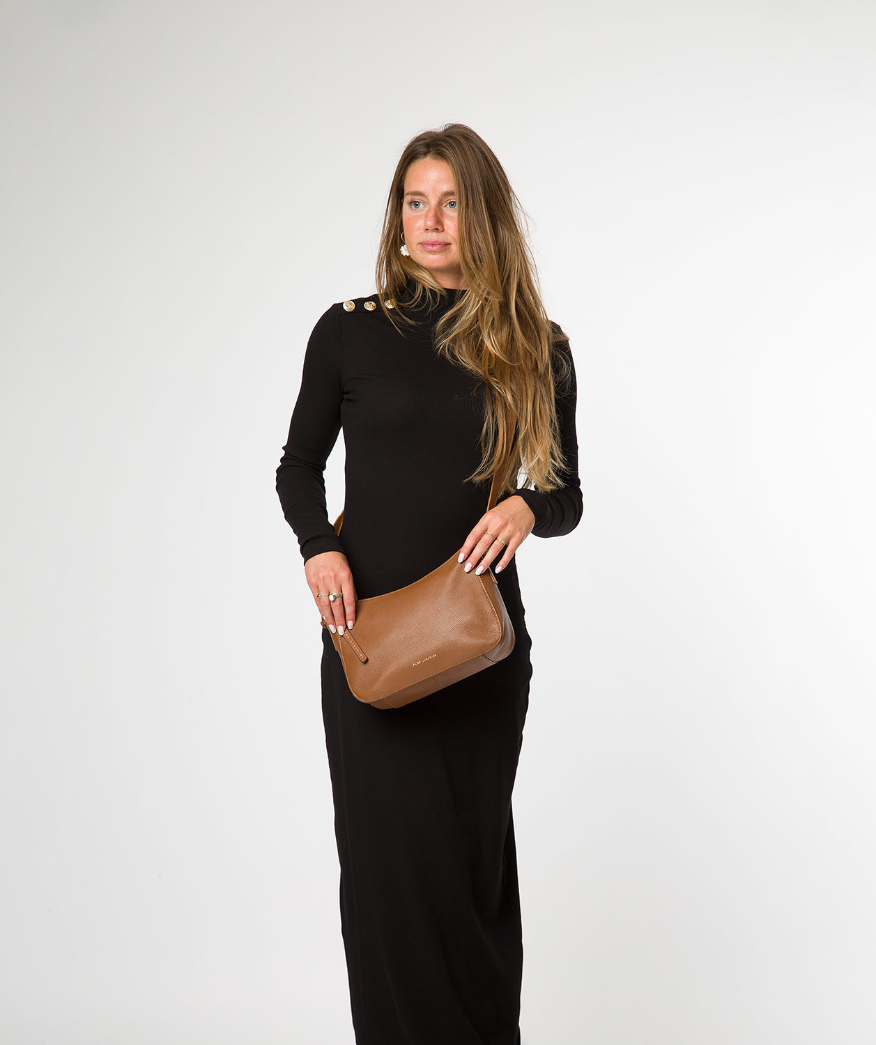 'Caldecote' Tan Leather Cross Body Bag