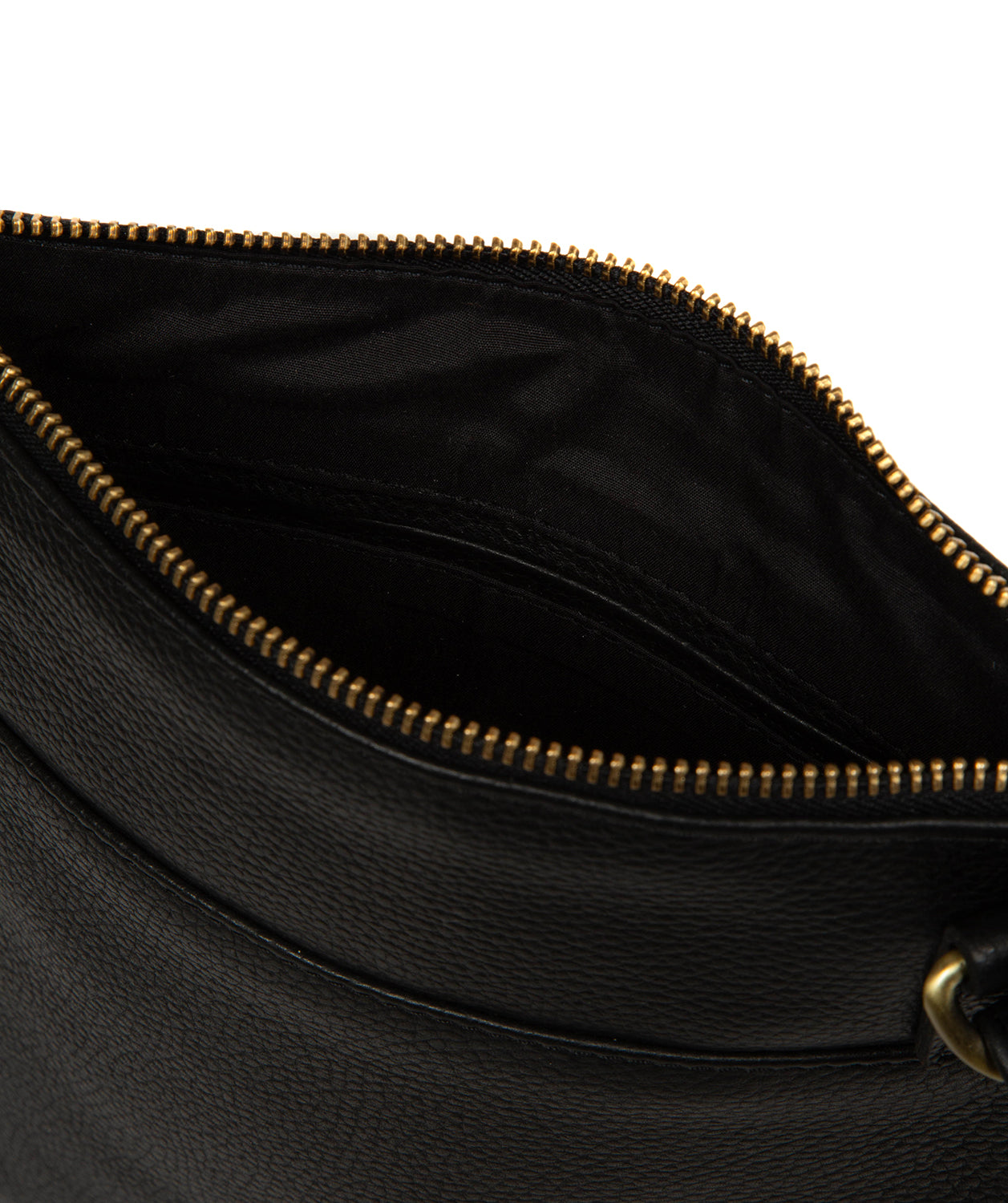 'Wren' Black Leather Cross Body Bag