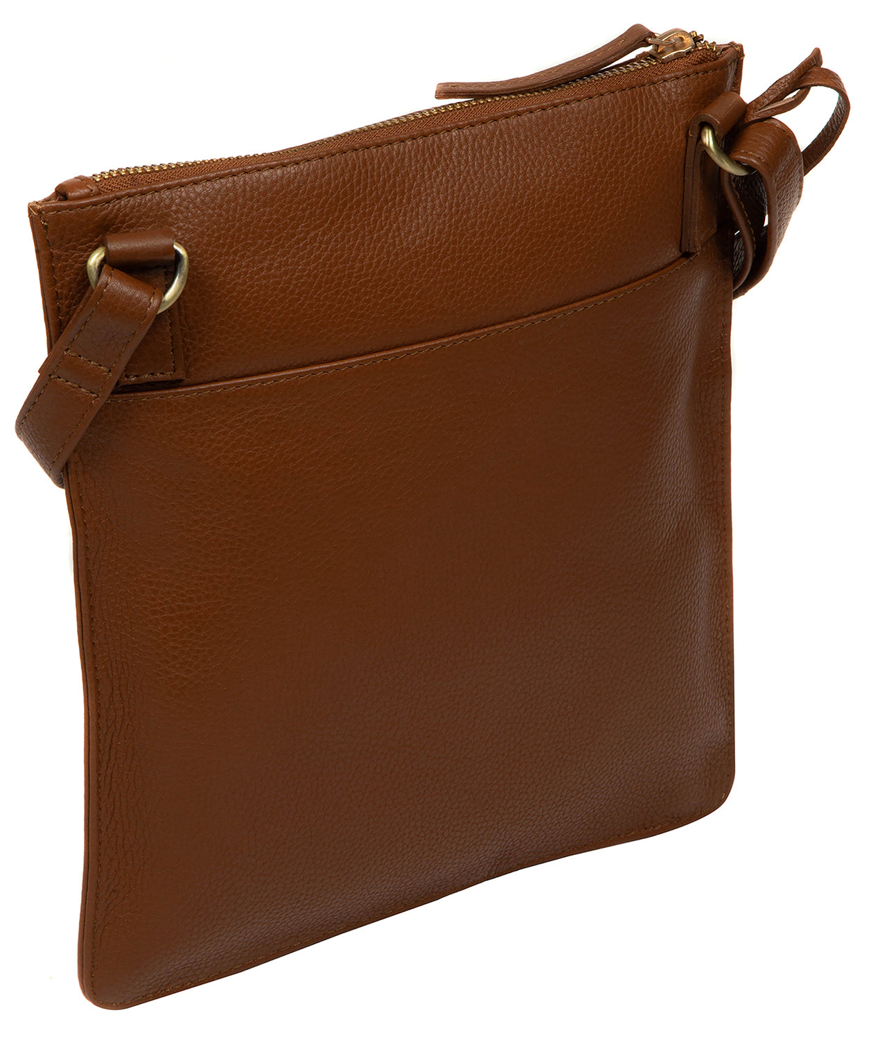 'Wren' Rich Tan Leather Cross Body Bag