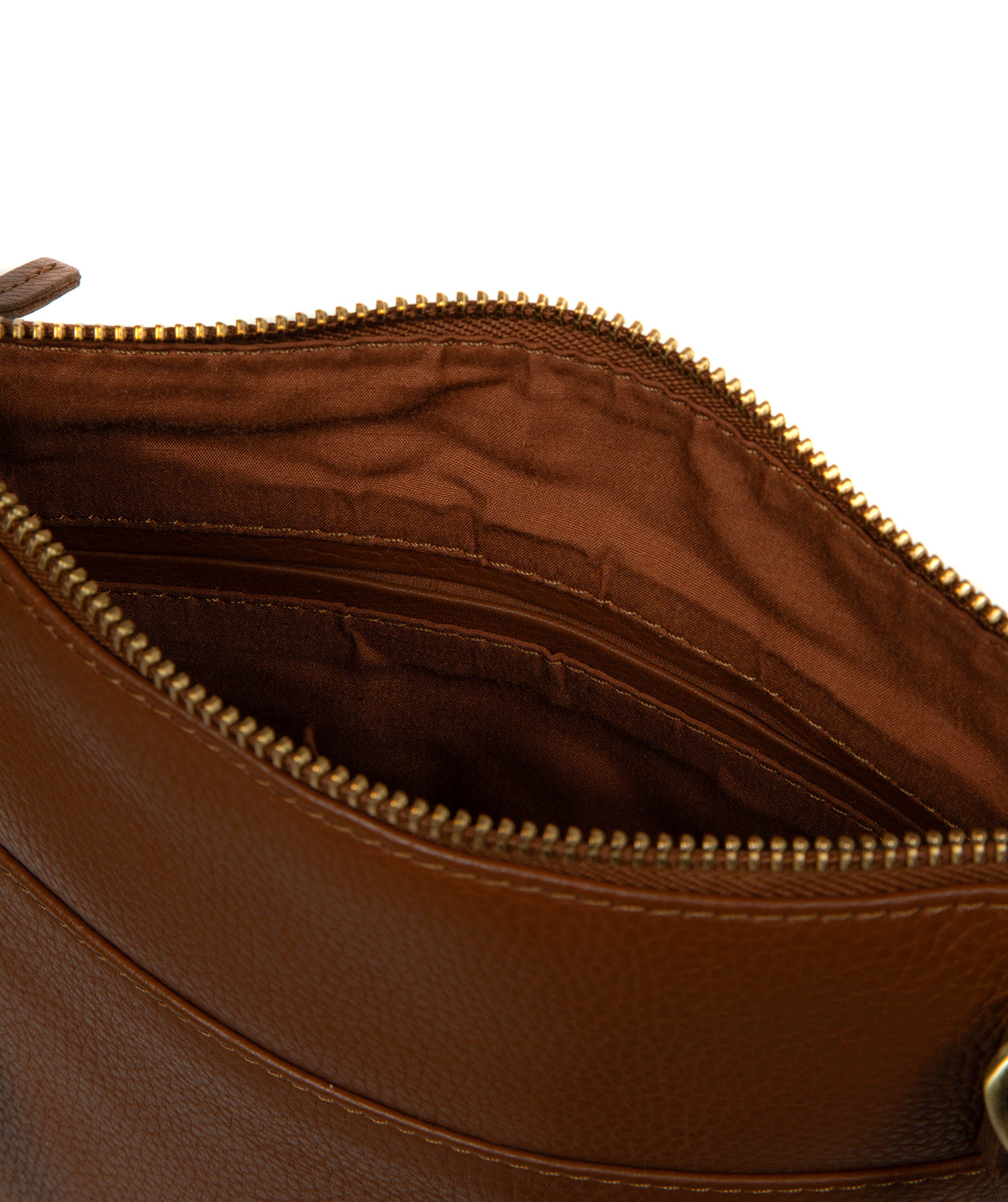 'Wren' Rich Tan Leather Cross Body Bag