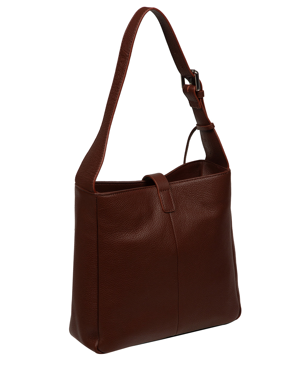'Isola' Chestnut Leather Tote Bag