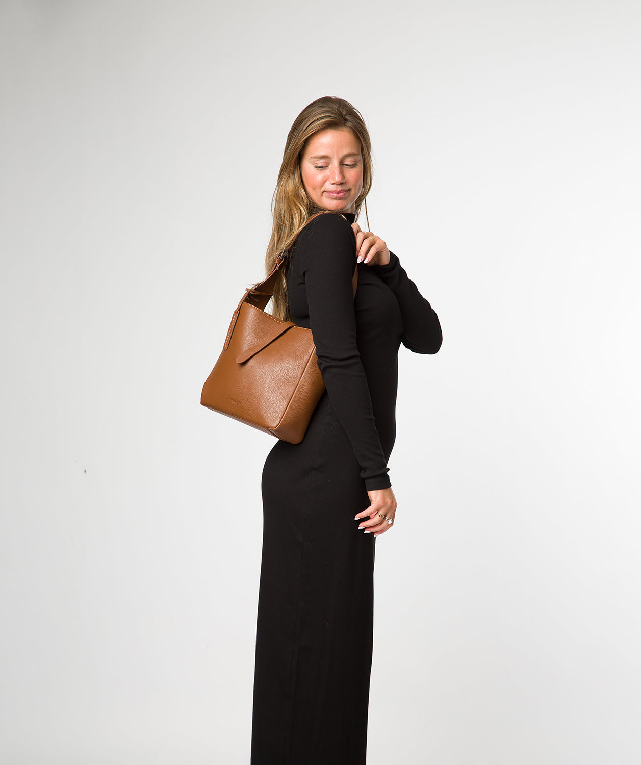 'Isola' Rich Tan Leather Tote Bag