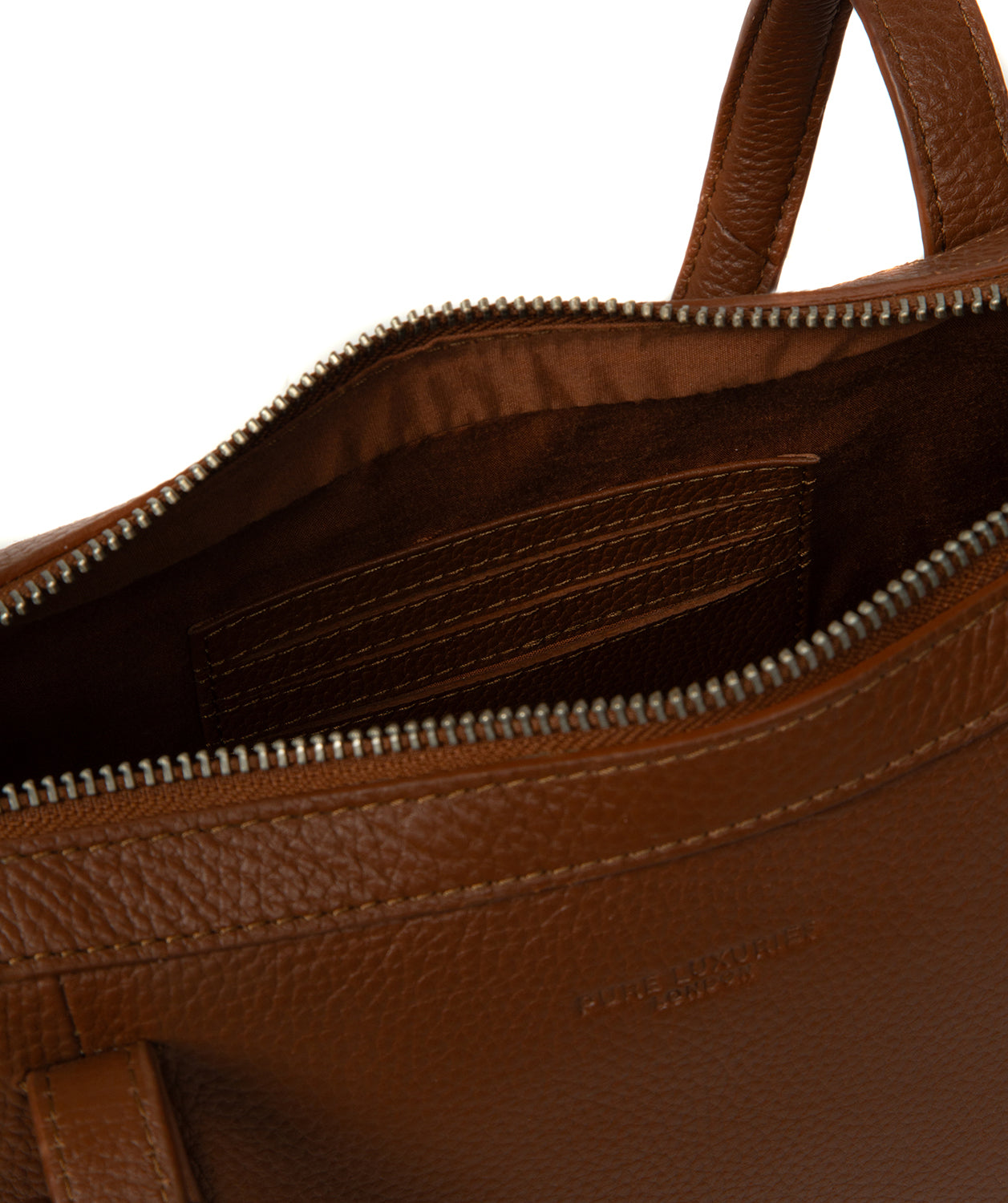 'Cleo' Rich Tan Leather Evening Handbag