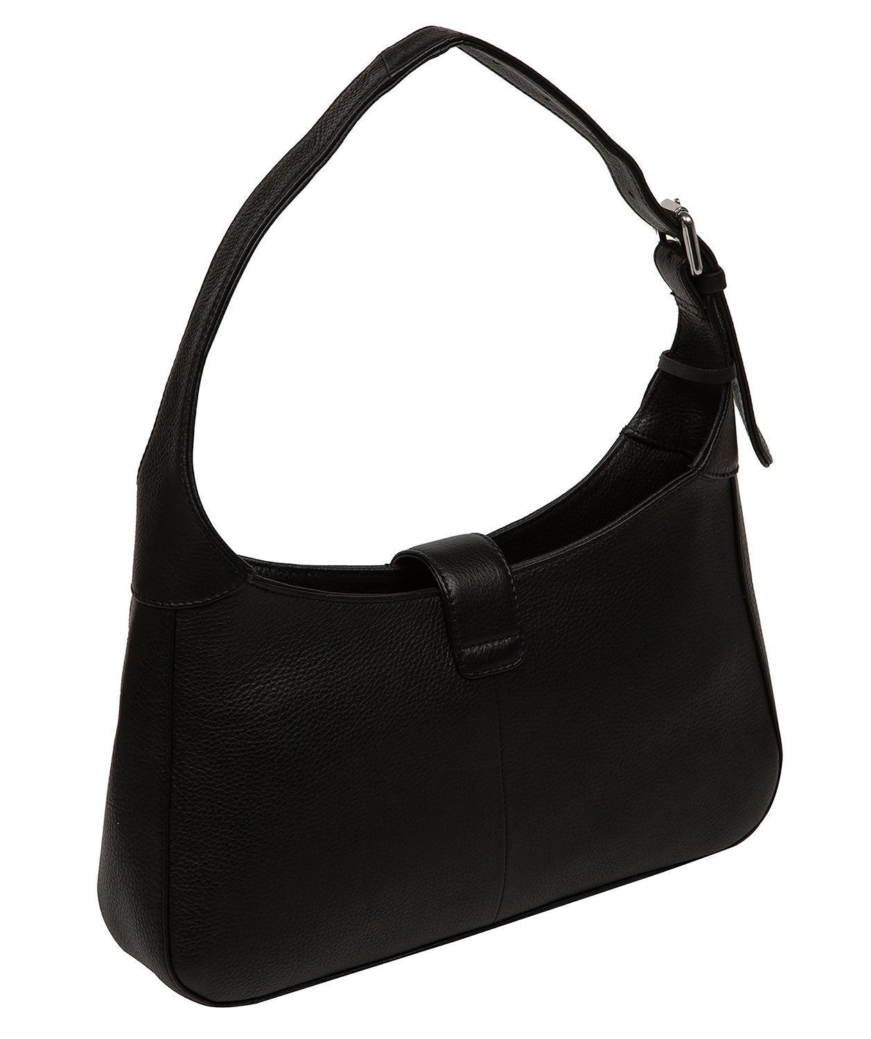 'Suki' Black Leather Evening Bag