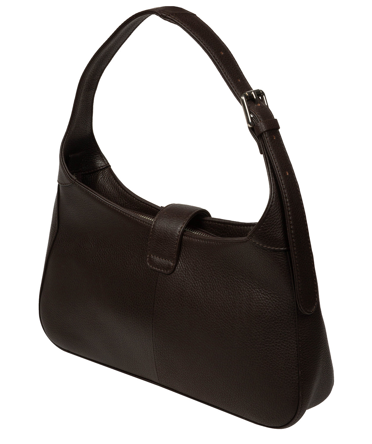 'Suki' Espresso Leather Evening Bag
