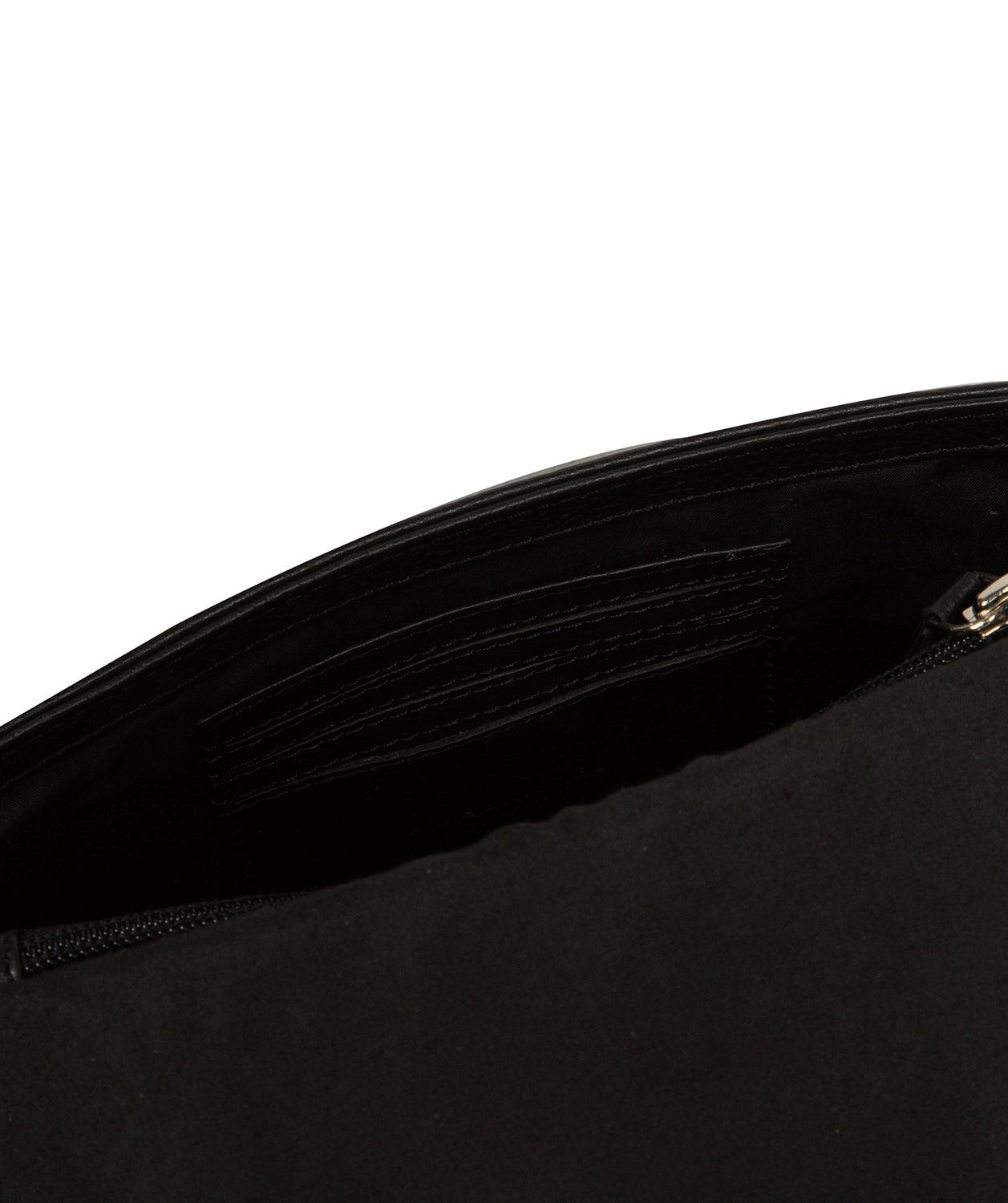 'Alodia' Black Leather Cross Body Bag