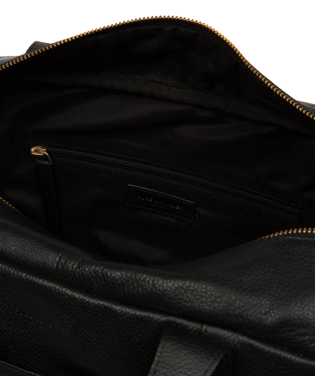 'Airgo' 'Free on Board' Black Leather Men's Cabin Bag