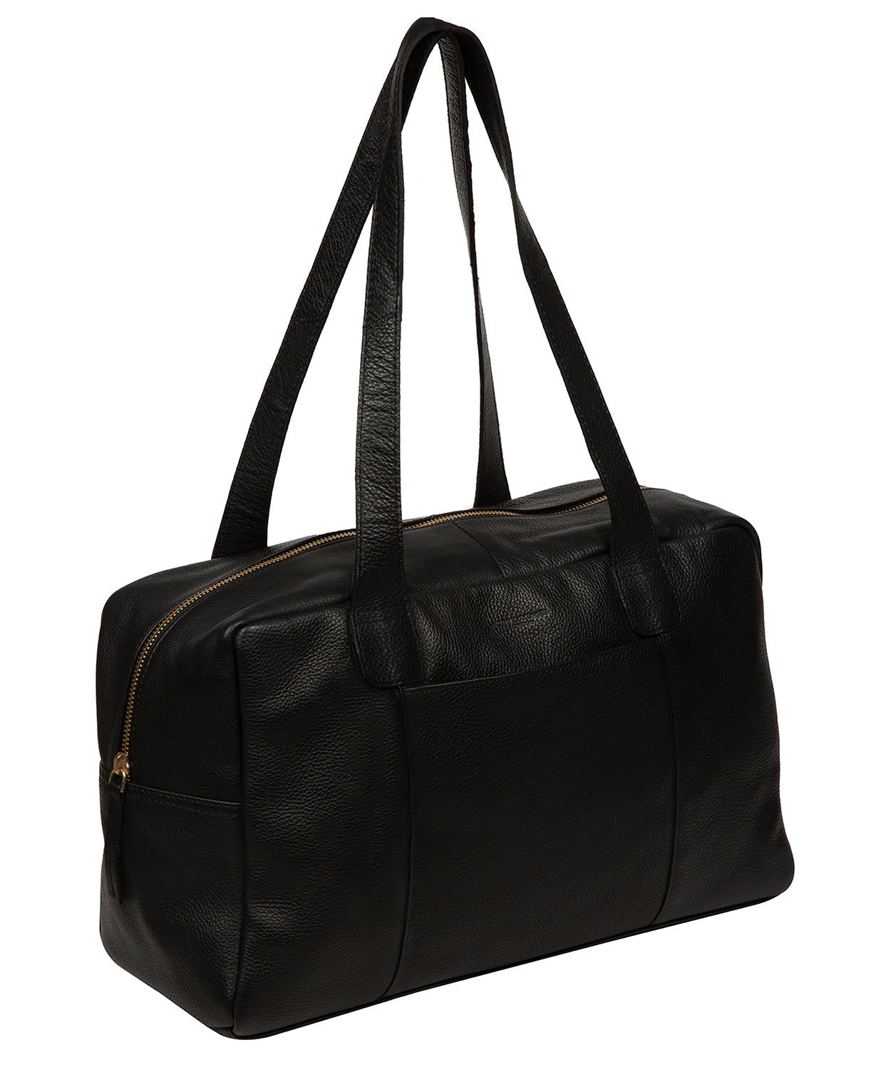 'Airgo' 'Free on Board' Black Leather Men's Cabin Bag