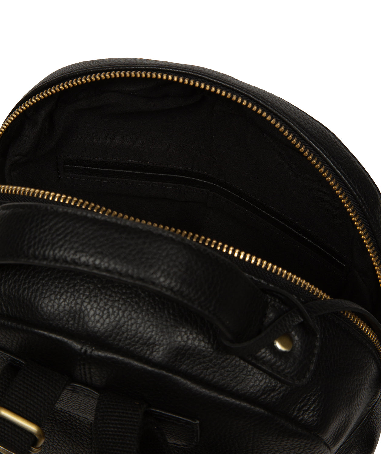'Sophia' Black Leather Backpack