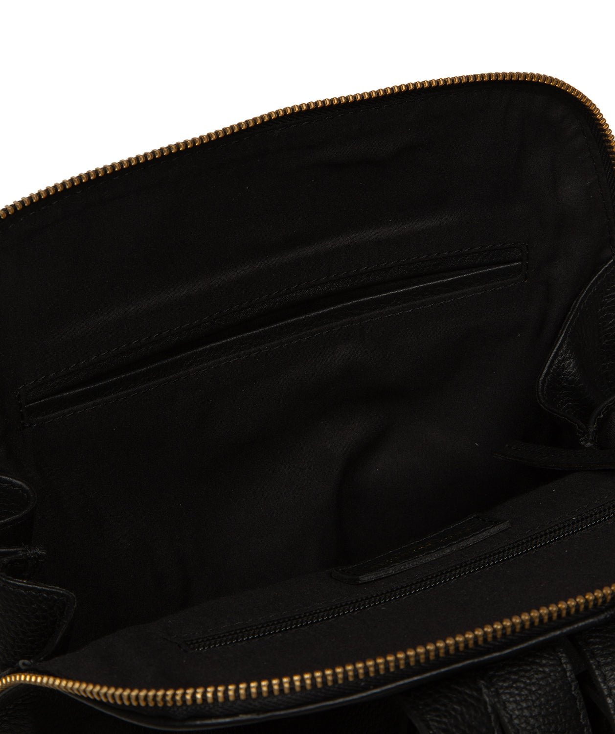 'Theodora' Black Leather Backpack