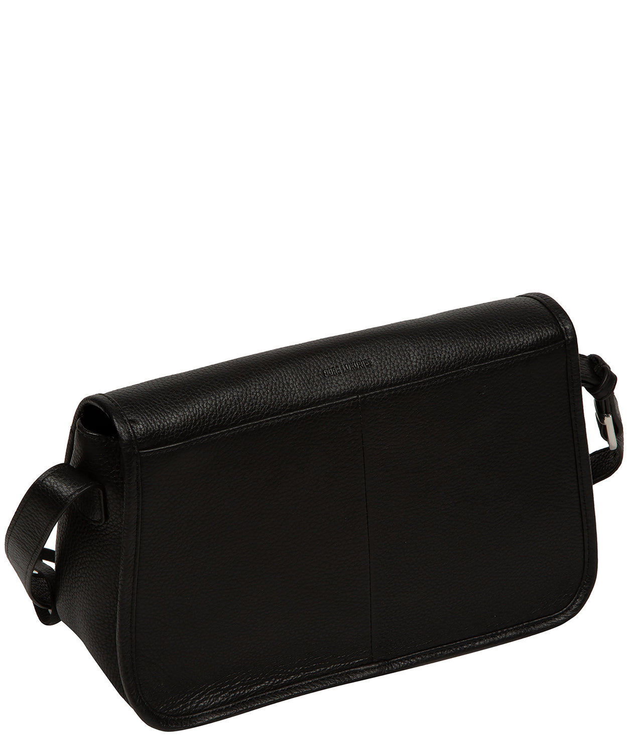 'Francesca' Black Leather Cross Body Bag