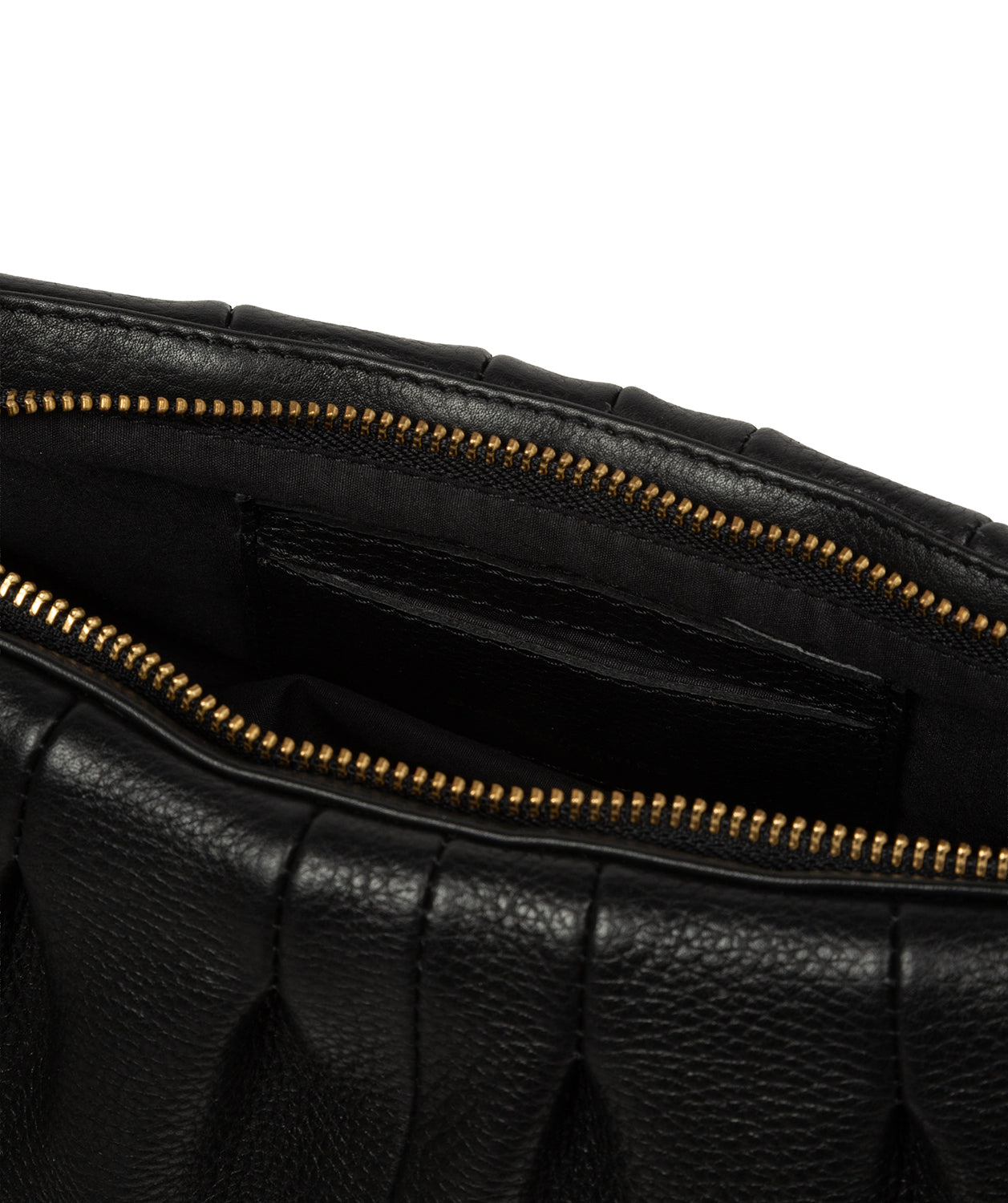 'Marcelline' Black Leather Evening and Clutch Bag