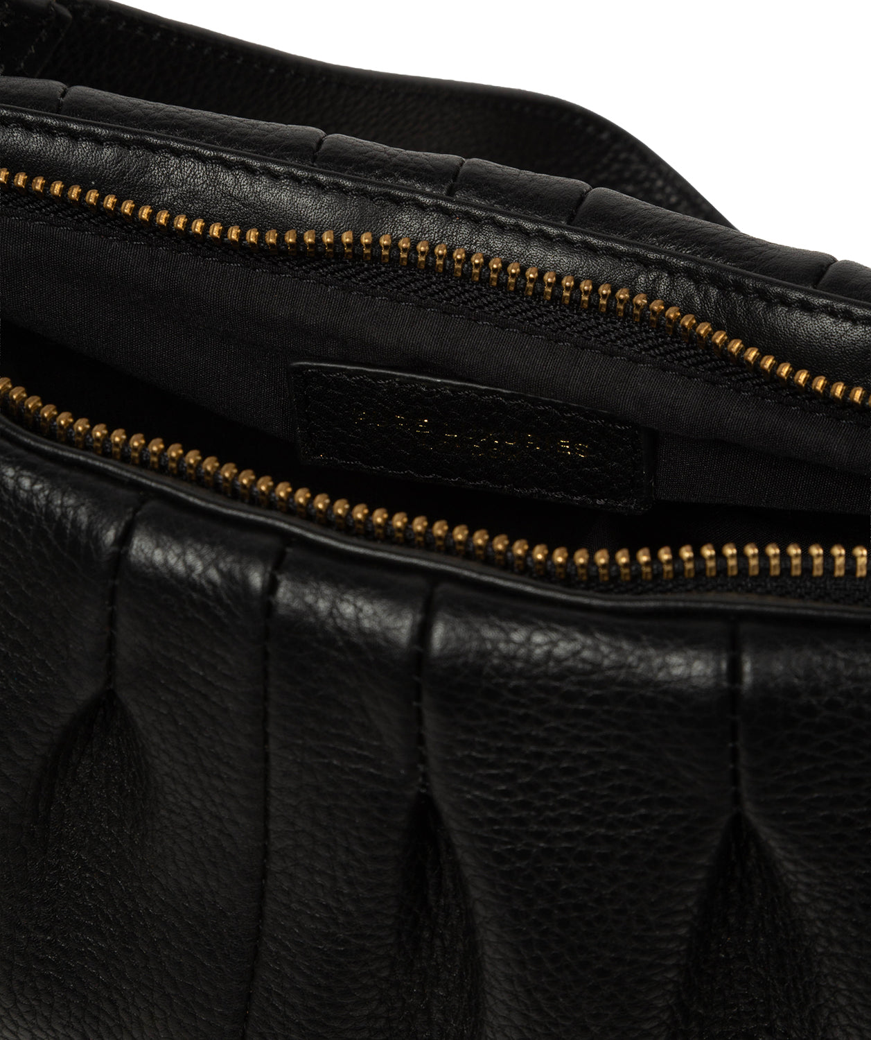 'Marcelline' Black Leather Evening and Clutch Bag