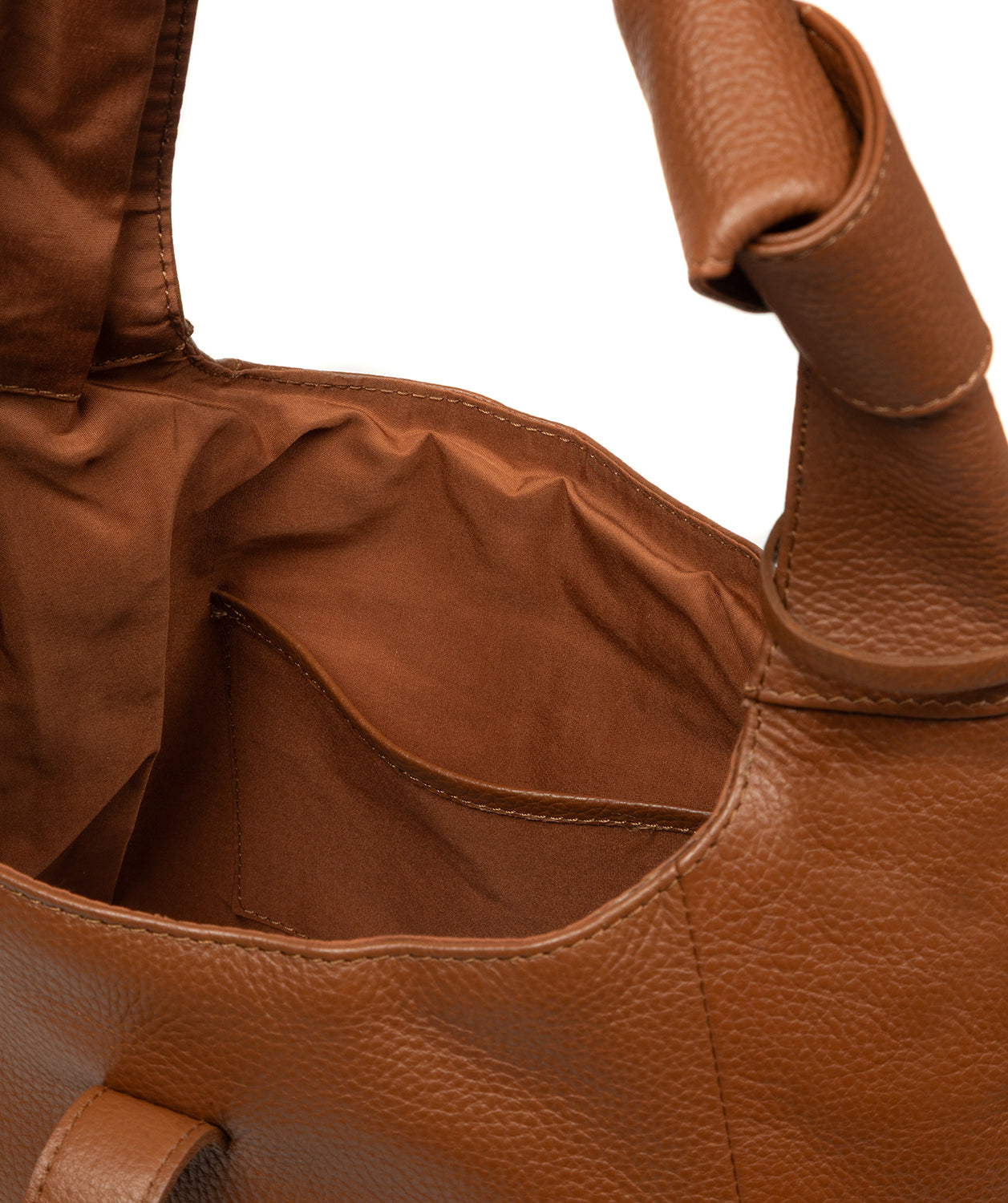 Pebble grain leather texture and gold-coloured hardware detail