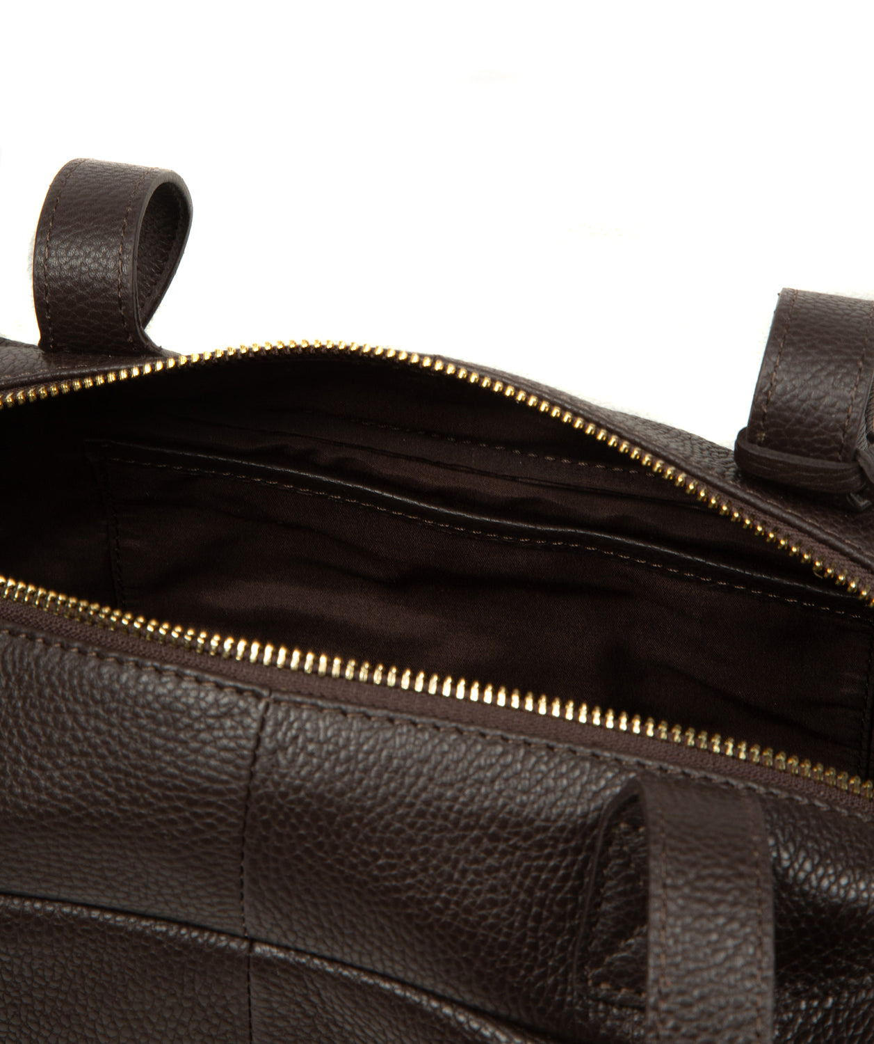Mercy handbag open flat lay showing full capacity